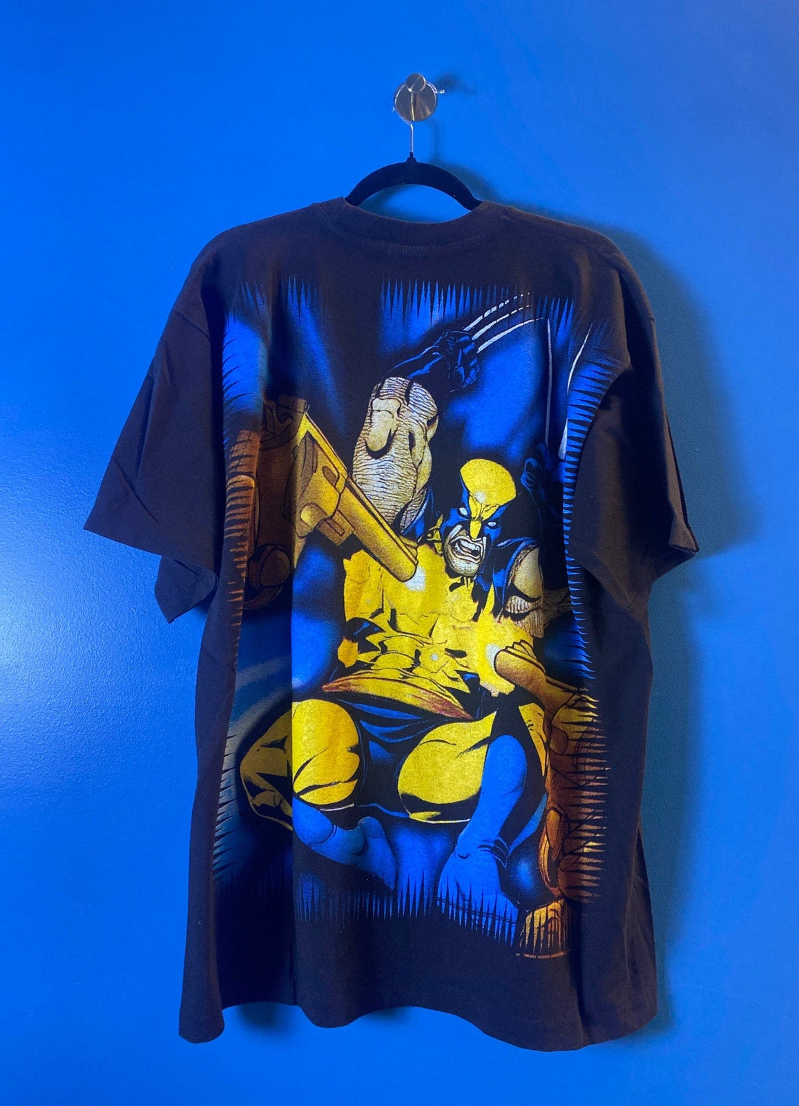 Vintage Remake Wild Oats Wolverine X-Men Marvel AOP Allover Print Shirt Size XL