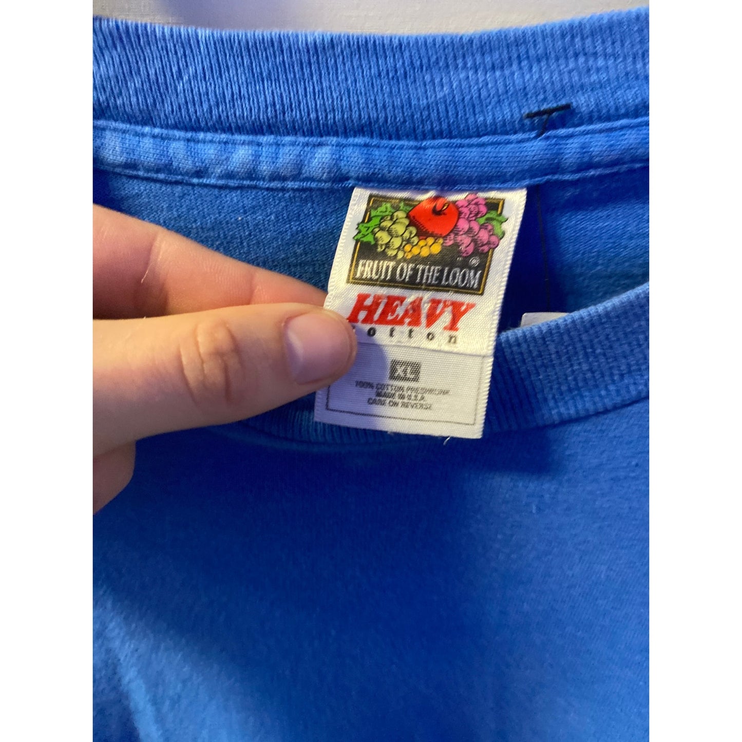 Fruit of the Loom SUNOCO Race Fuels Blue Single Stitch Men's Size XL