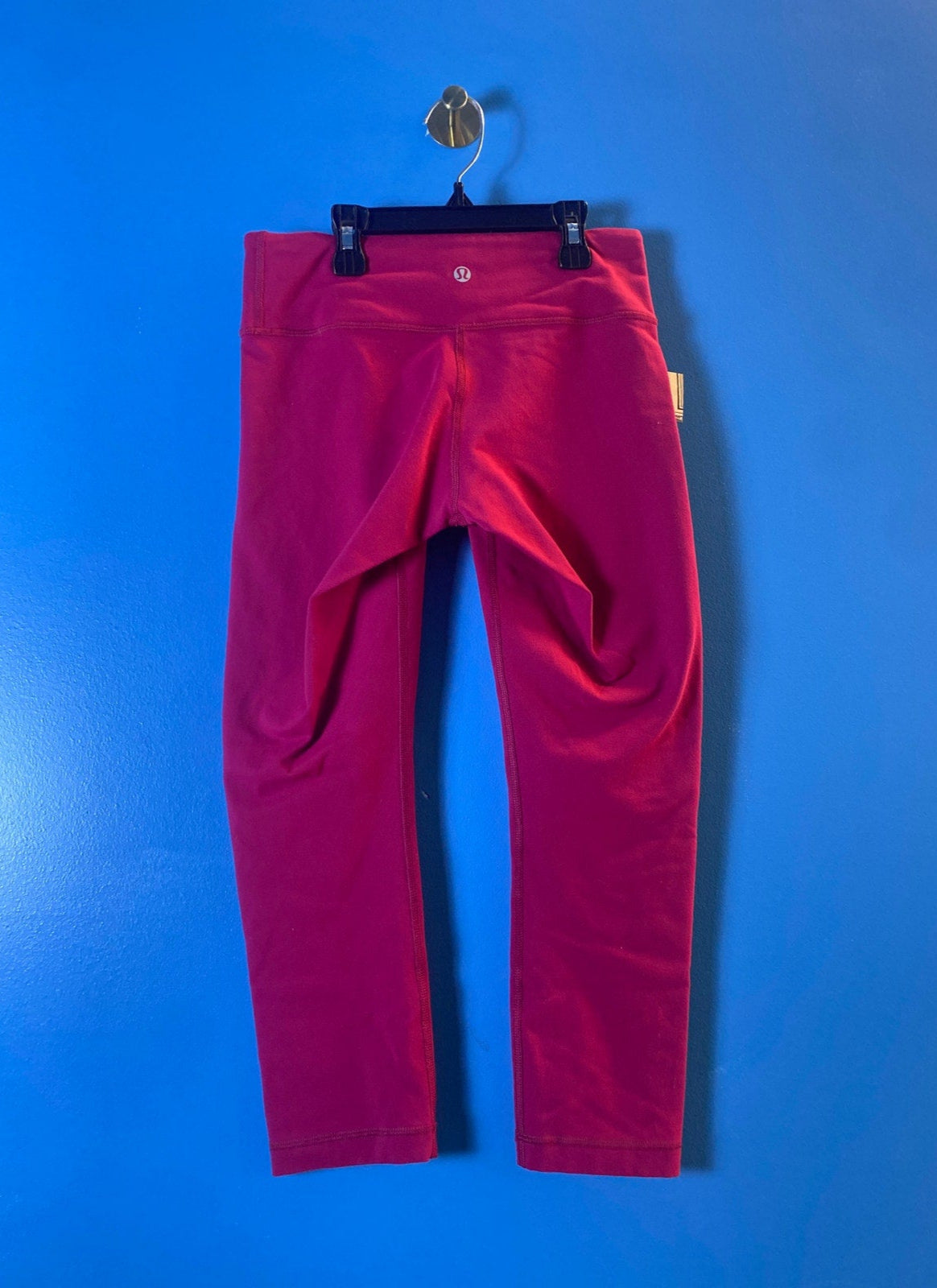 Lululemon Hot Pink Yoga Capris Leggings Pants Women's Size 4