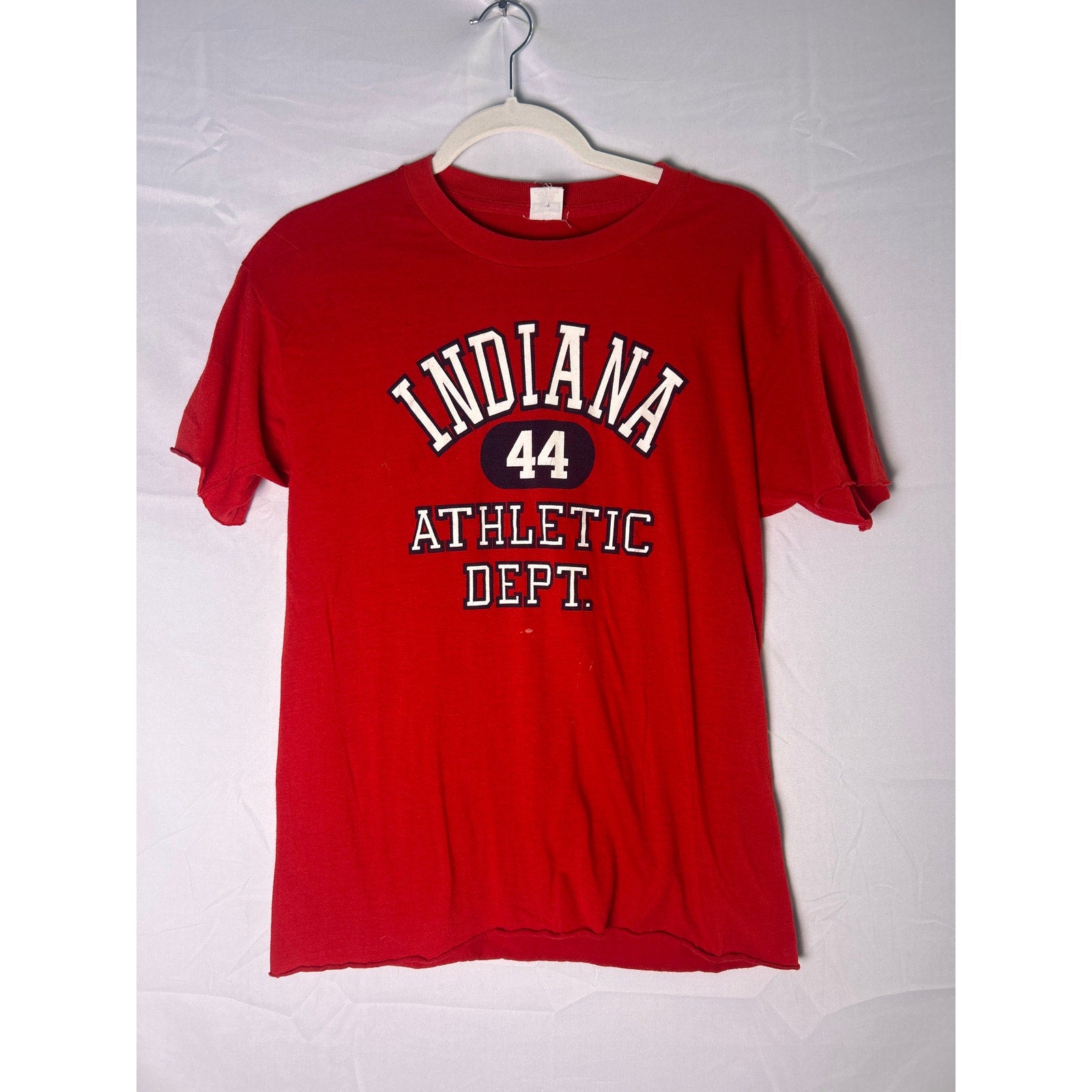 Healthknit INDIANA #44 Athletic Department Red T-shirt Men's Size Large