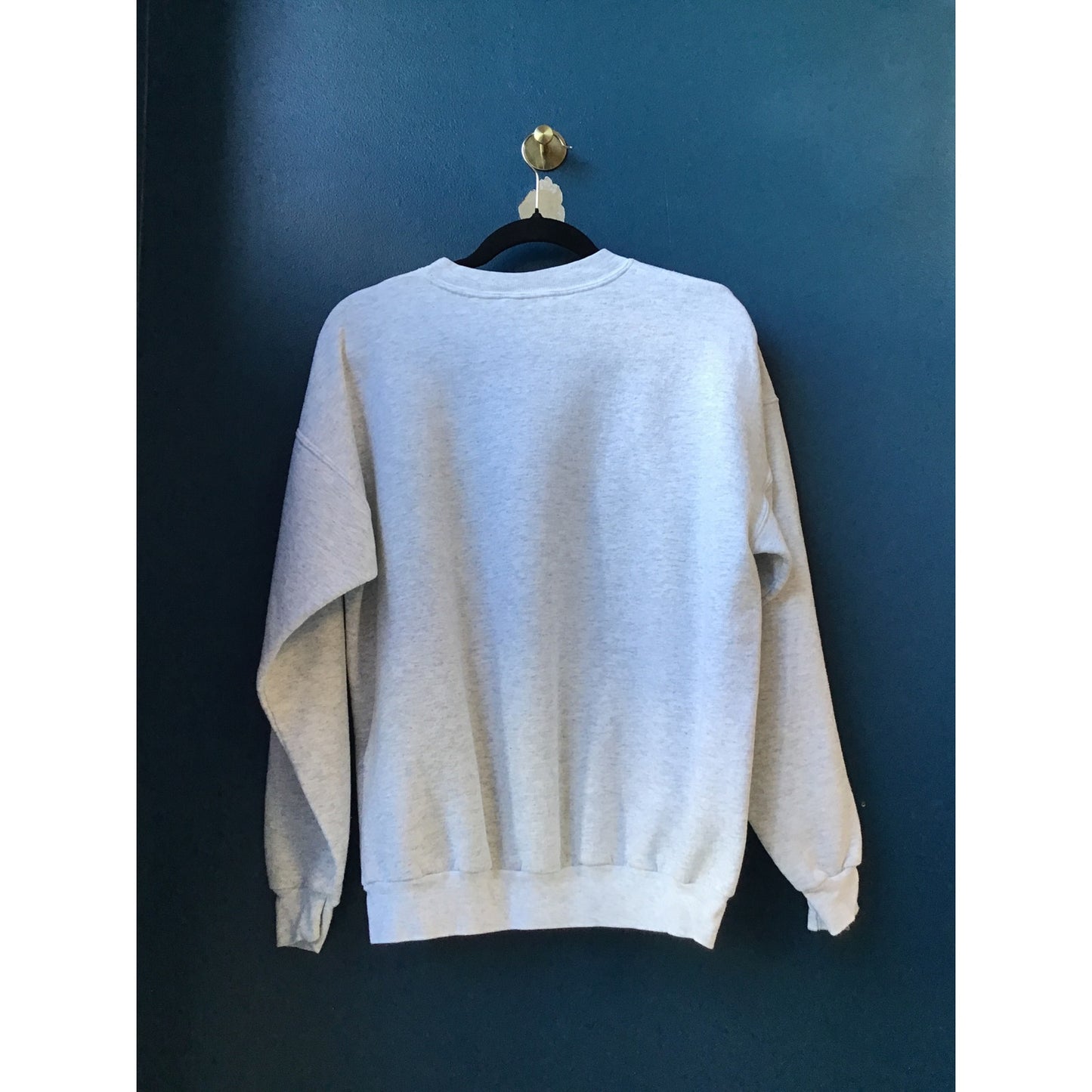 Hanes HOMESTEAD RANCH Calf Print Crew Neck Gray Pullover Sweatshirt Adult Large