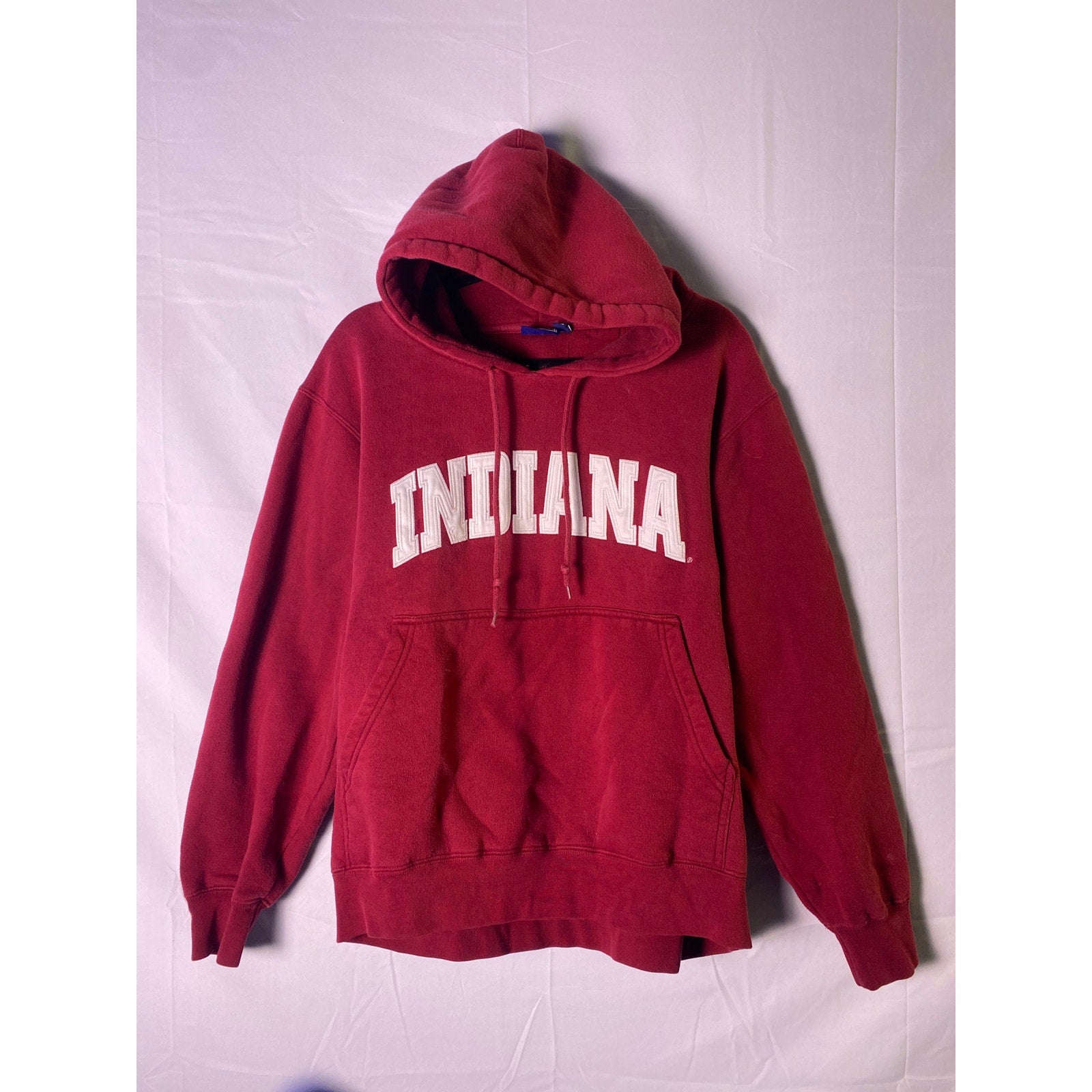 Indiana Embroidered Red Hoodie