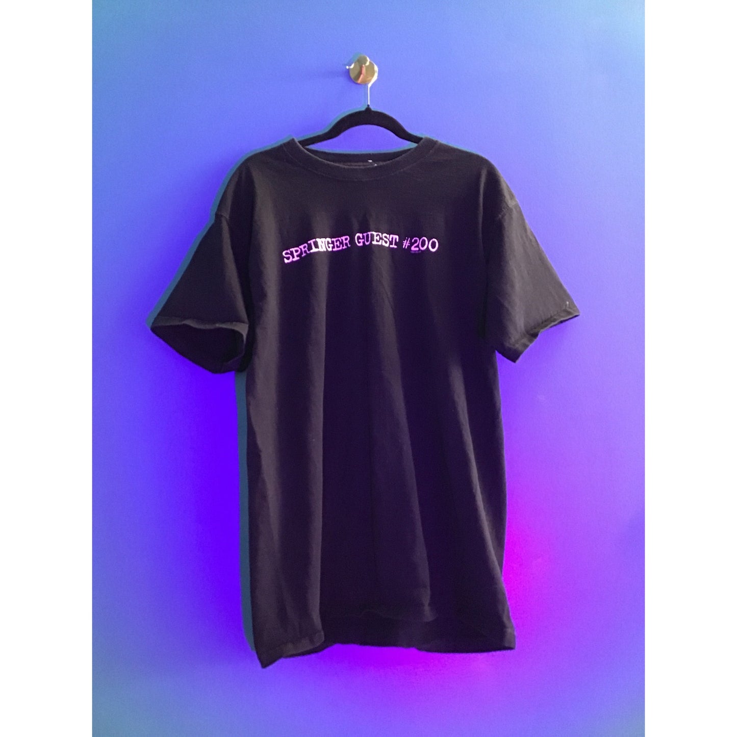 Fruit of the Loom Jerry Springer Guest #200 Black Promo Shirt Men's Size XL