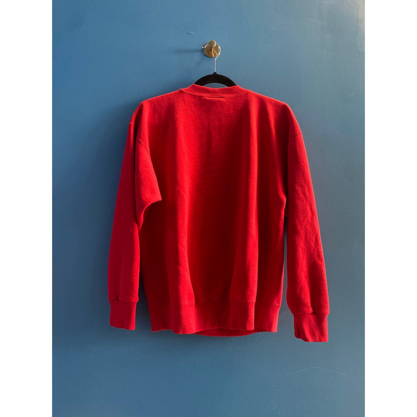 CRABLE SPORTWEAR Indiana Hoosiers Embroidered Red Sweatshirt Womens Large