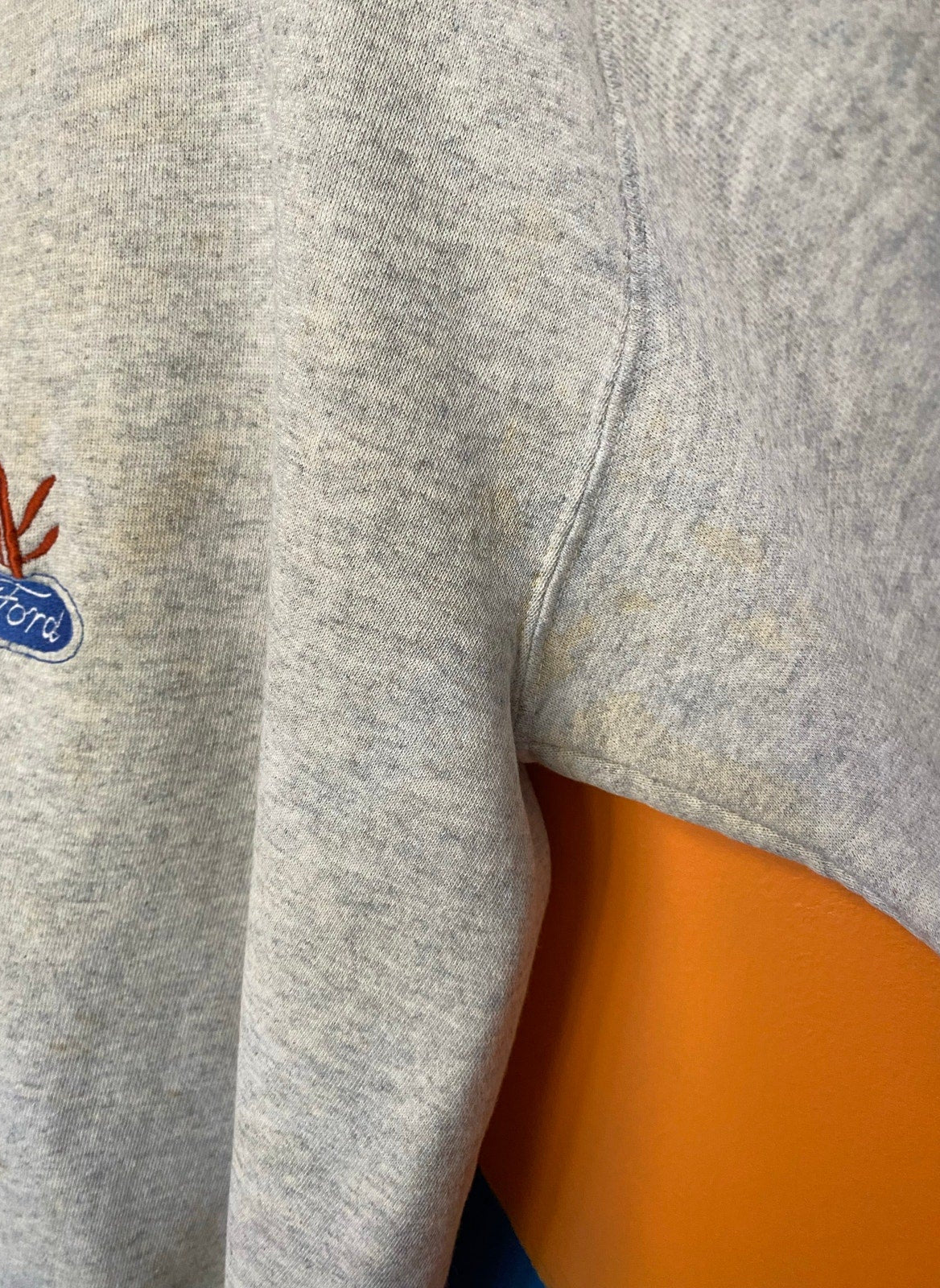 Funny Vintage Crew Neck Gray Heavyweight Chevy Sweatshirt Men's Size Medium