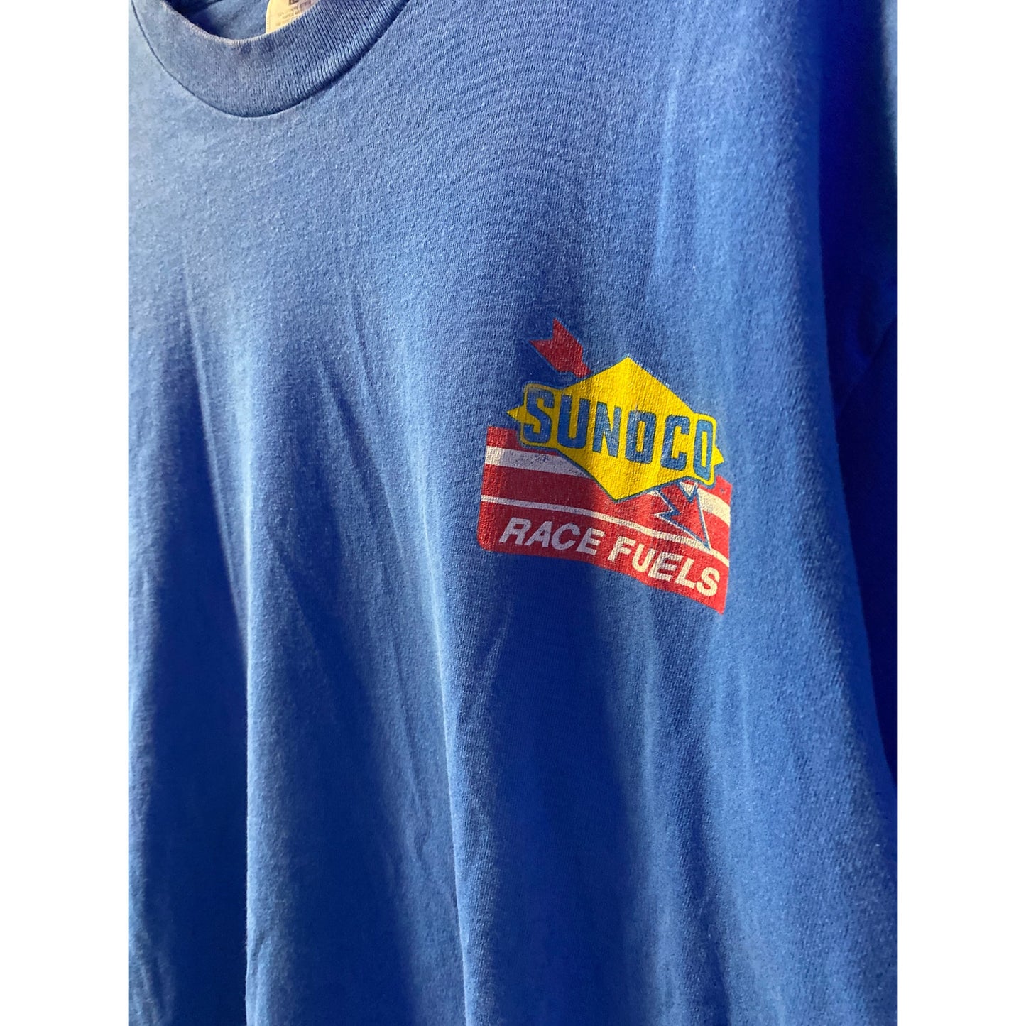 Fruit of the Loom SUNOCO Race Fuels Blue Single Stitch Men's Size XL