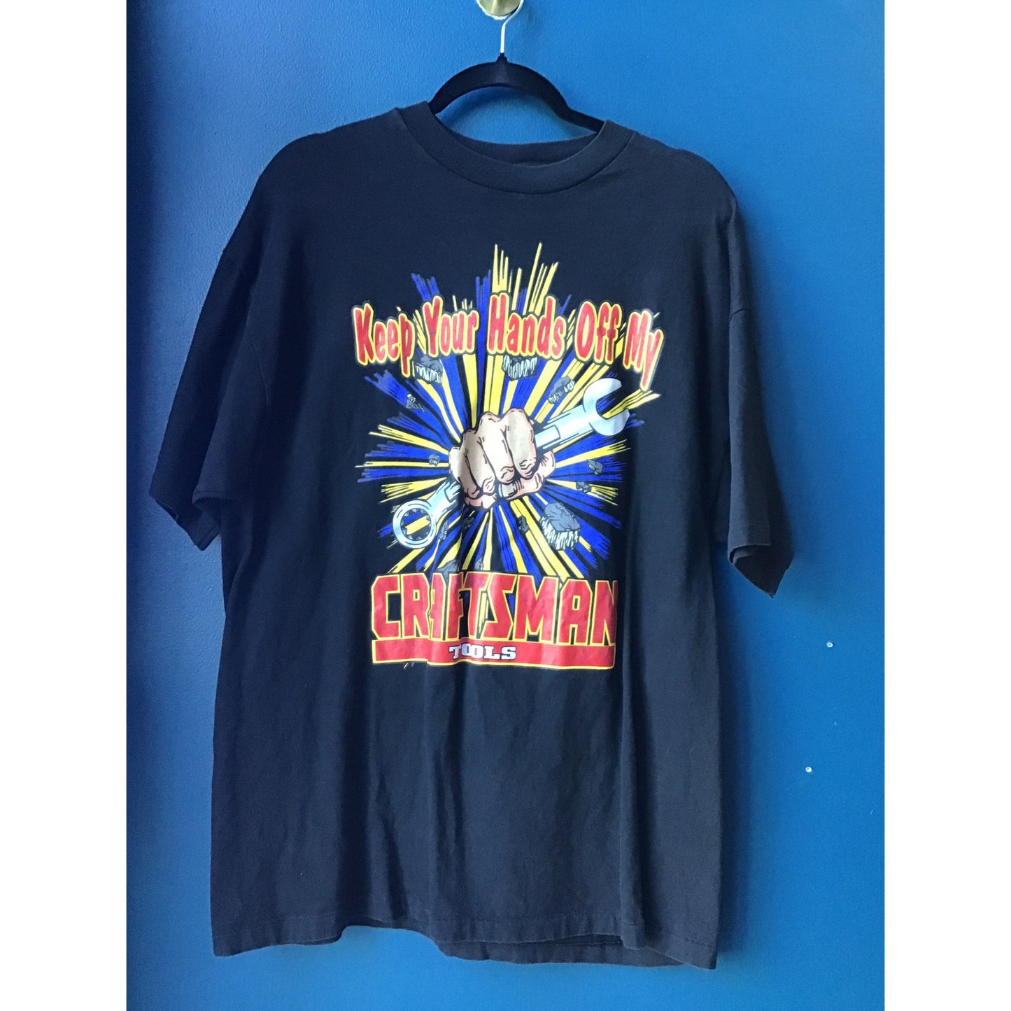 Craftsman Keep Your Hands Off My Craftsman Tools Black Graphic Print Men's Large