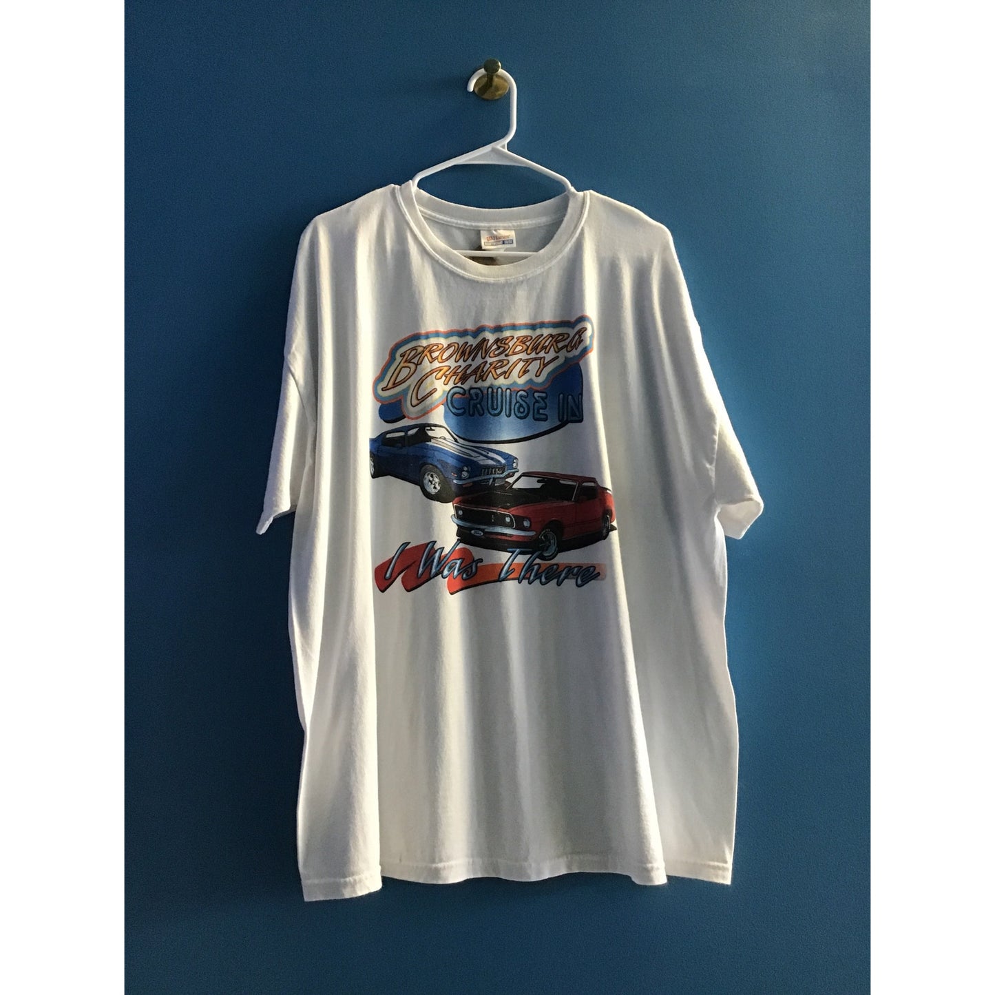 Hanes Brownsburg Charity Cruise In I was there Race-Car Racing Shirt Adult 2XL