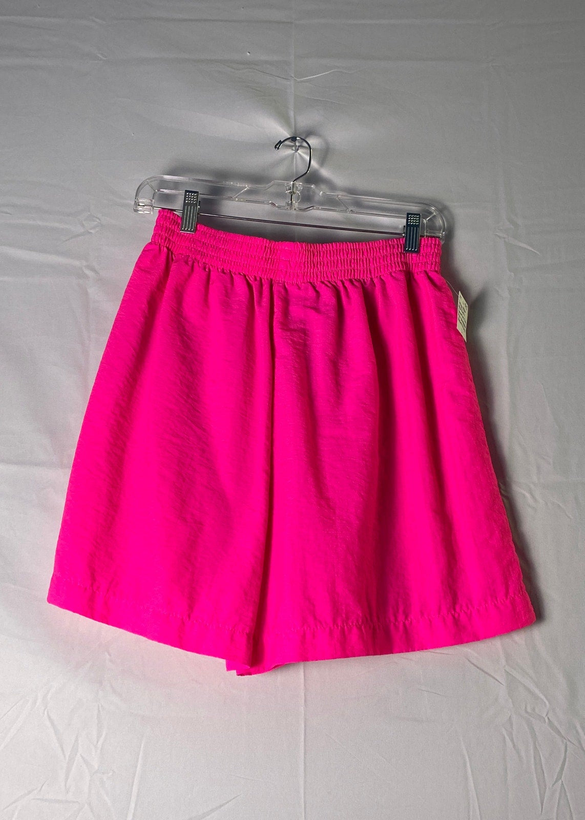 Vintage Pacific Connections Neon Pink Pull On Windbreaker Athletic Shorts Large