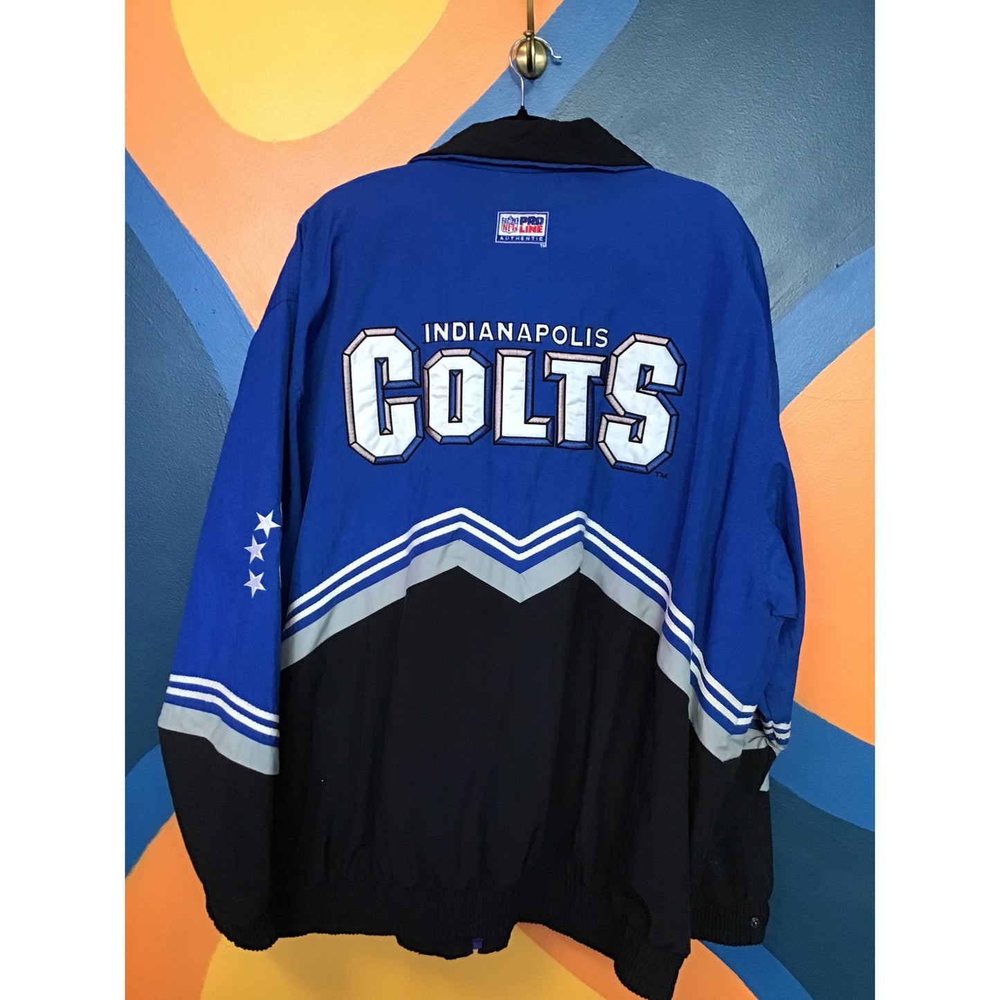 Vintage NFL Pro Line Logo Athletic Indianapolis Colts Full Zip Jacket Mens XL