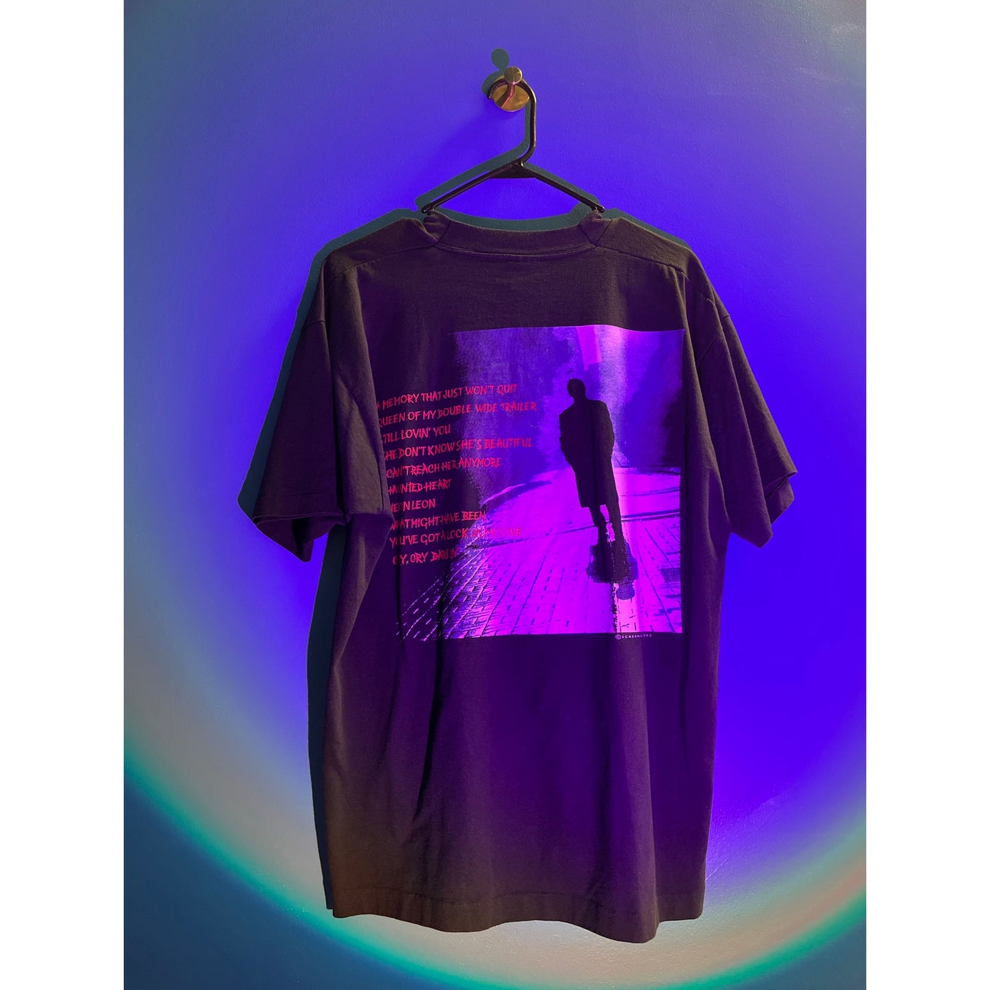 Fruit of the Loom Sammy Kershaw Graphic Print Black Shirt Men's Size XL