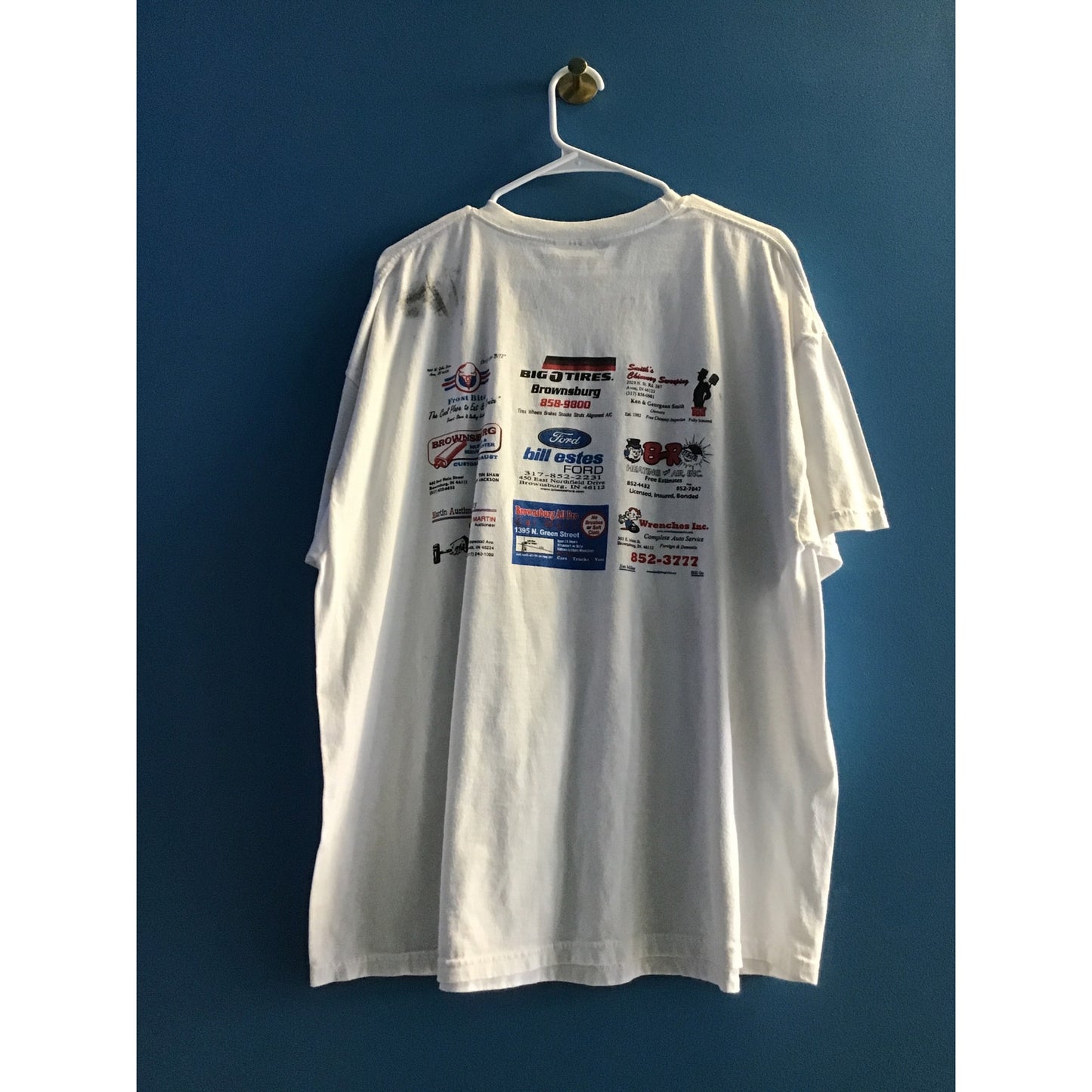 Hanes Brownsburg Charity Cruise In I was there Race-Car Racing Shirt Adult 2XL