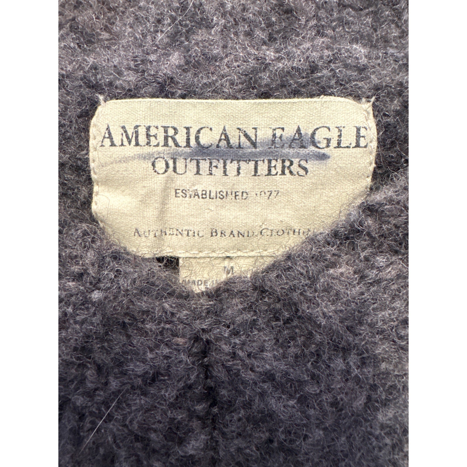American Eagle Outfitters Gray V-neck Sweater Pullover Wool Blend Women's Medium