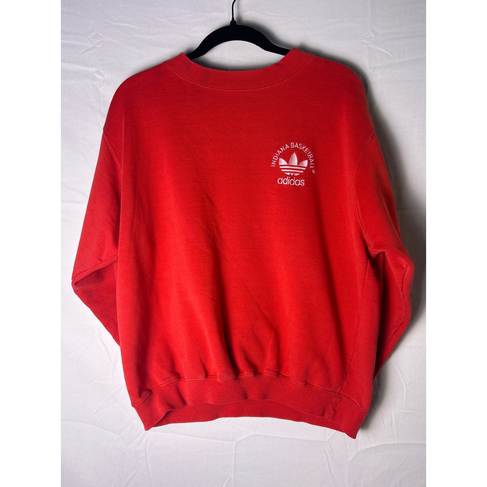 Adidas Indiana Basketball Bob Knight Style Crewneck Pullover Sweatshirt Small
