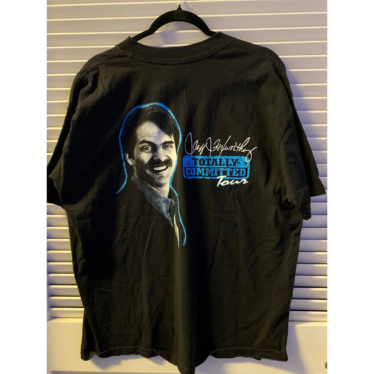 Gildan JEFF FOXWORTHY Totally Committed Tour Redneck Black T-shirt Men's Size XL
