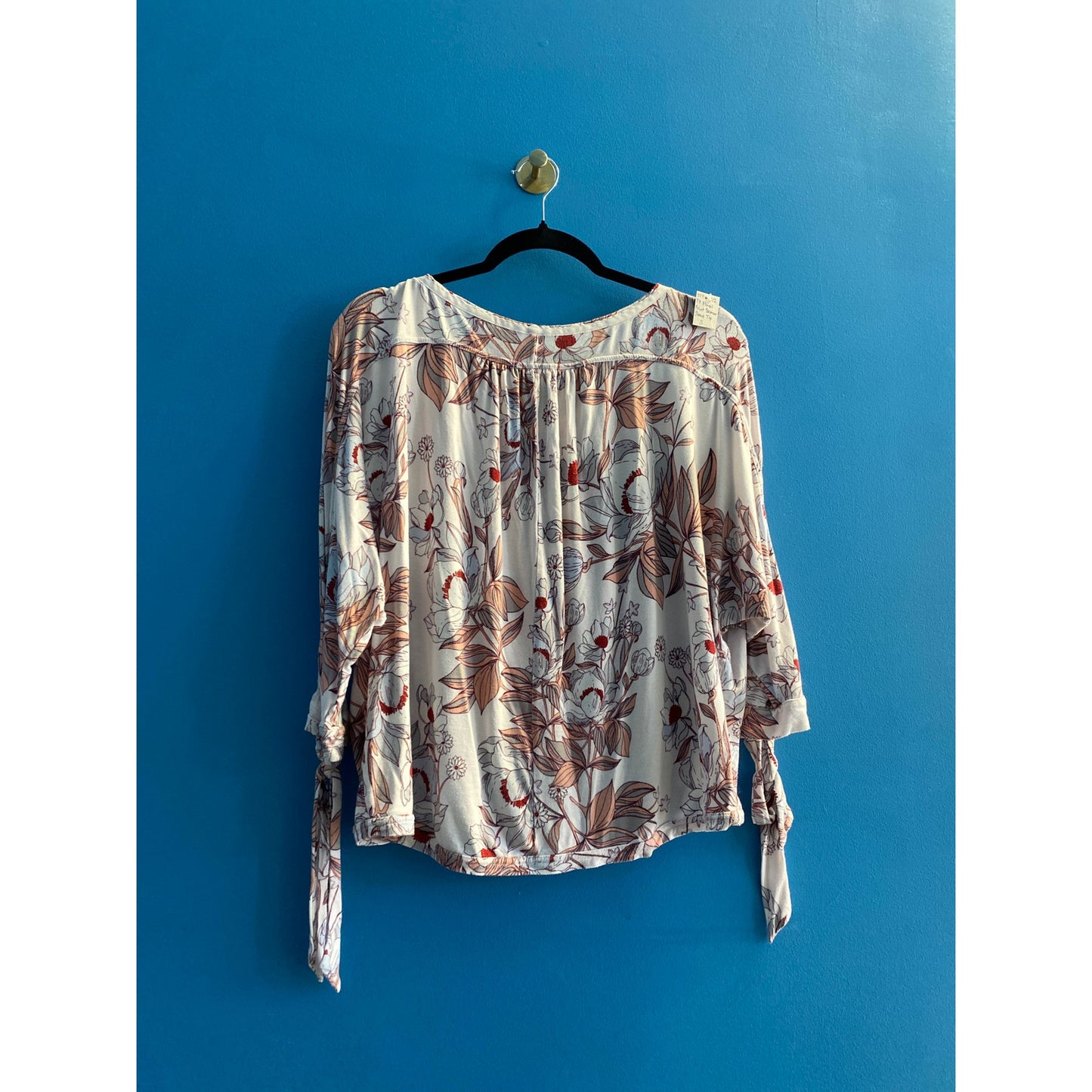 Free People Keeping On Dolman Sleeves Floral Print Boho Top Women's Size Small