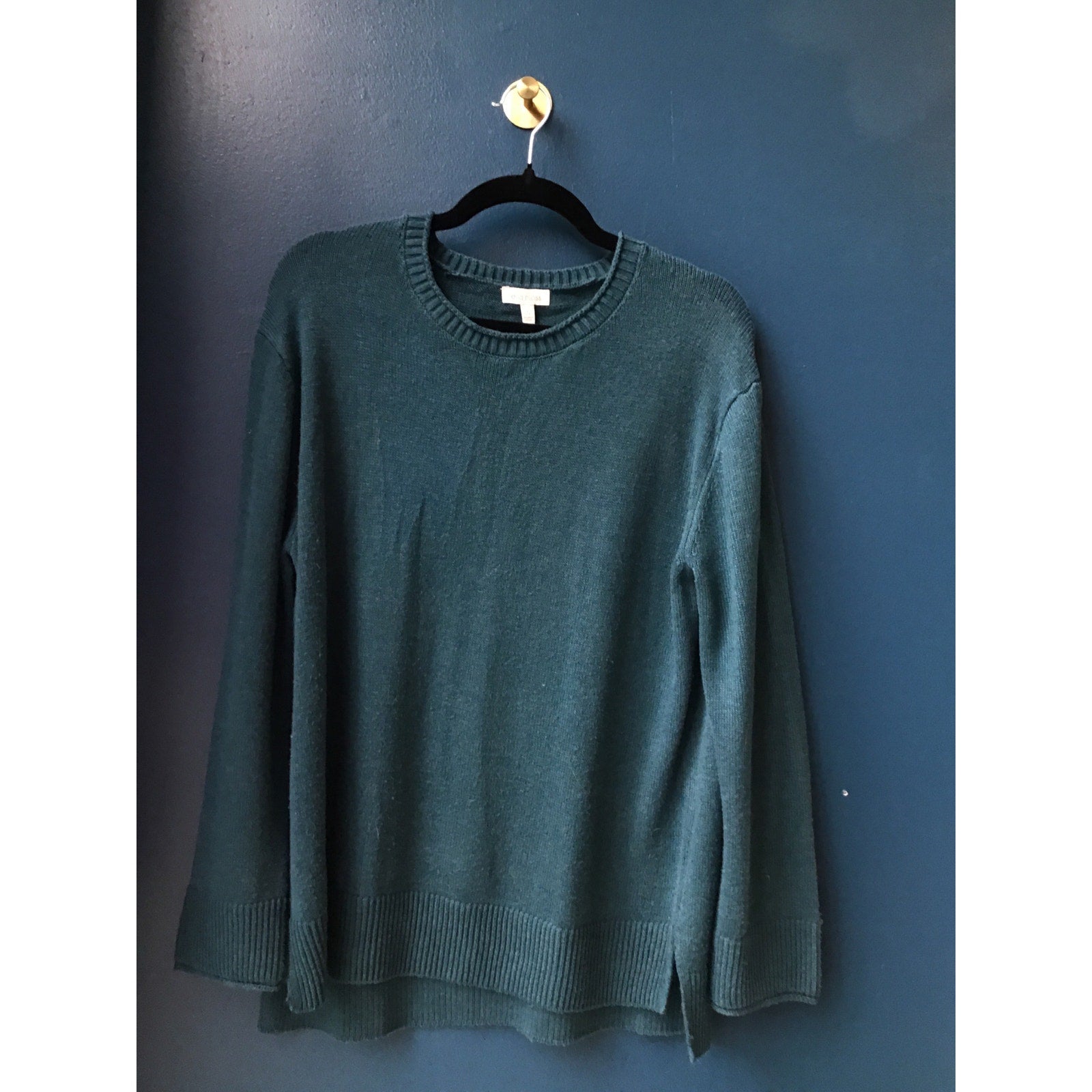 Ella Moss Round Neck Green Jade Pullover Sweatshirt Men's Size Small