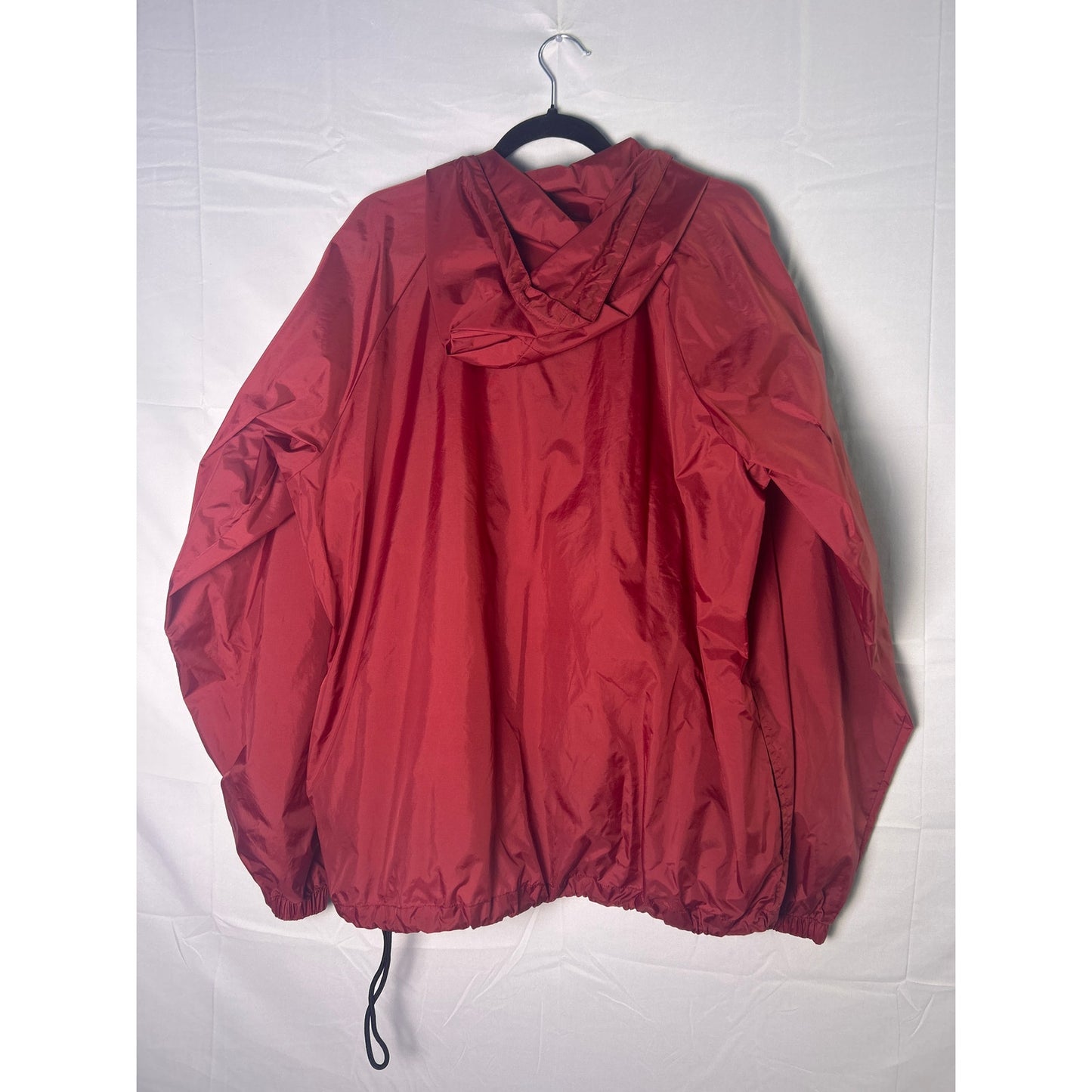 Indiana University Burgundy Hoodie Jacket 1/4 Zip Front Pocket Windbreaker XL