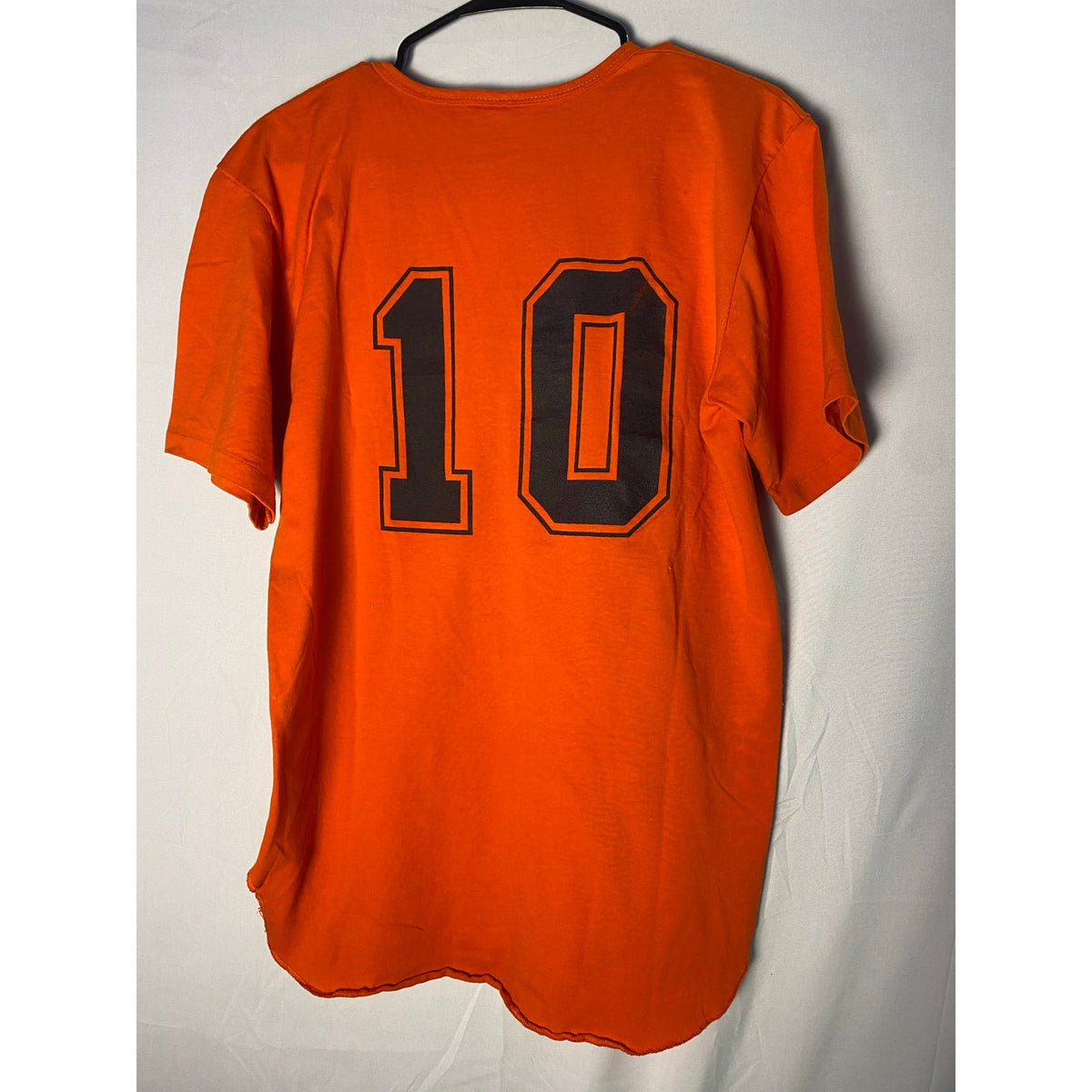 Vintage 90s Kingston ALLSTARS #10 Orange Jersey Shirt Men's Size Large