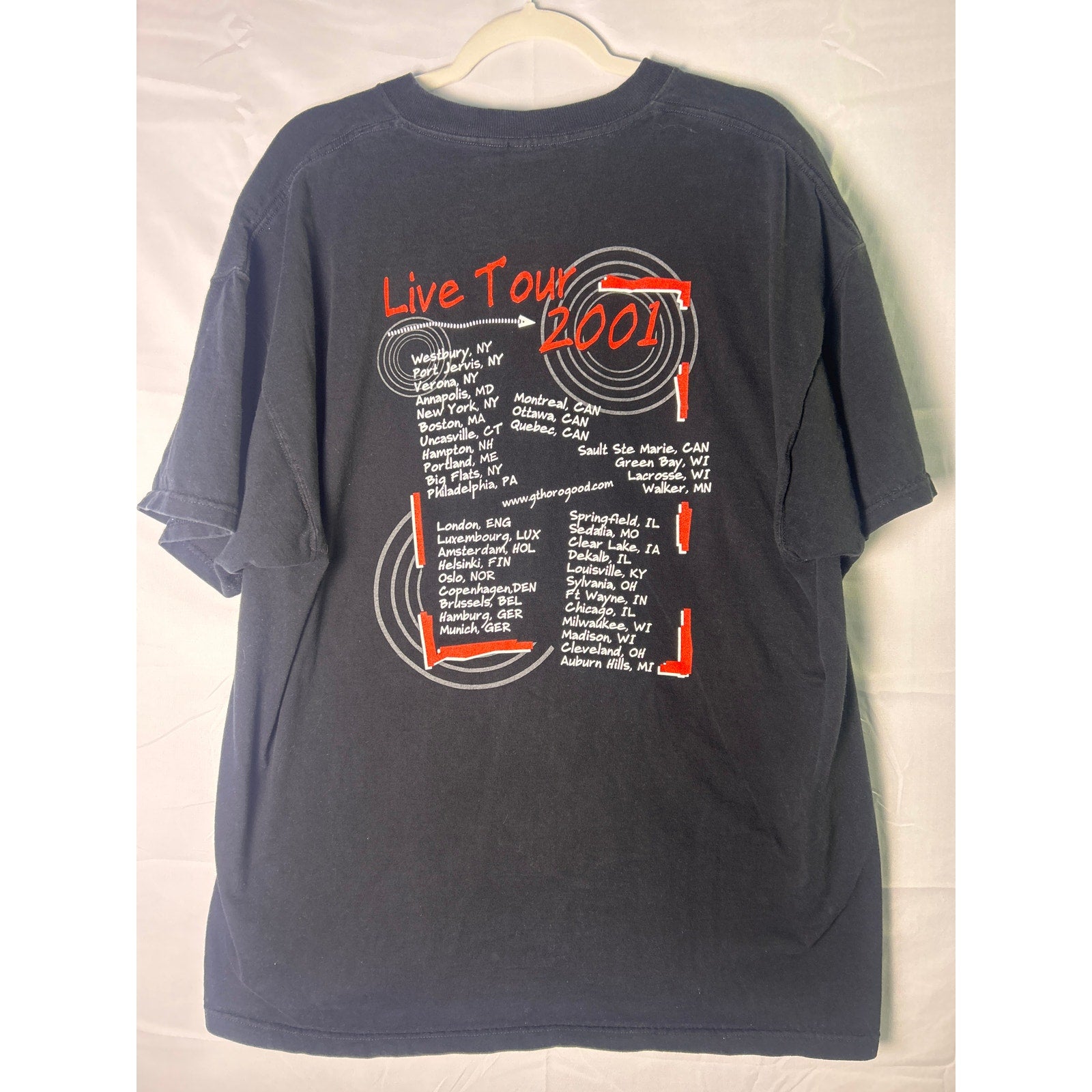 Fruit of the Loom George Thorogood and The Destroyers Band Black T-shirt XXL