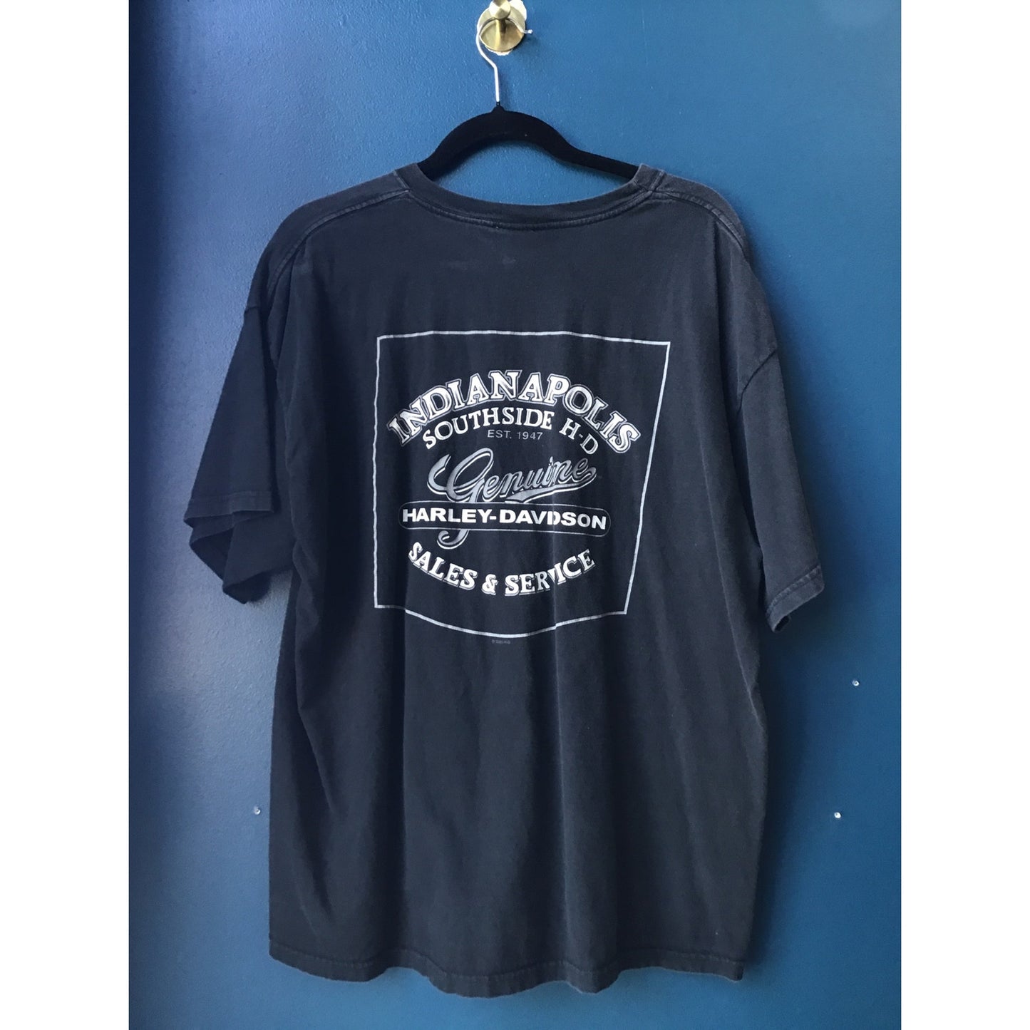 Y2K Harley Davidson Eagle Indianapolis Southside Sales & Service Men's Size XL