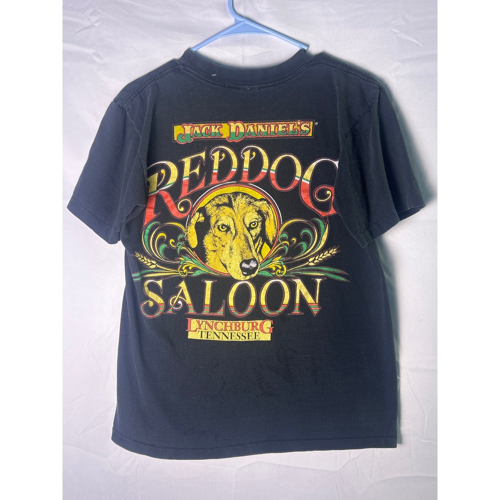 Vintage 90s Red Dog Saloon Jack Daniel’s Whiskey Black Shirt Men's Size Medium