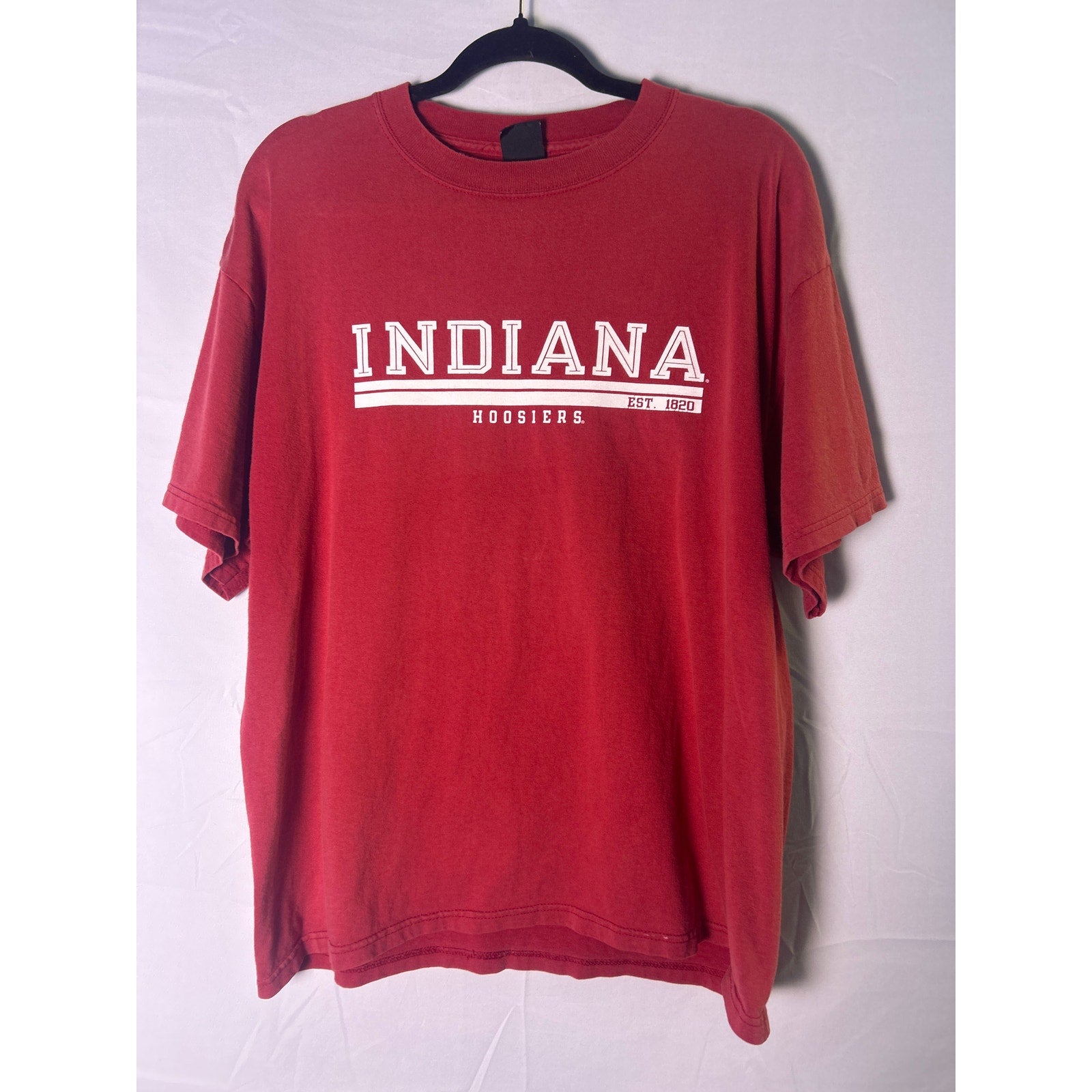 Starter Indiana Hoosiers EST. 1820 Red T-shirt Women's Size Large