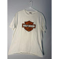 Harley Davidson Stockholm Sweden Print White T-shirt Men's Size Large