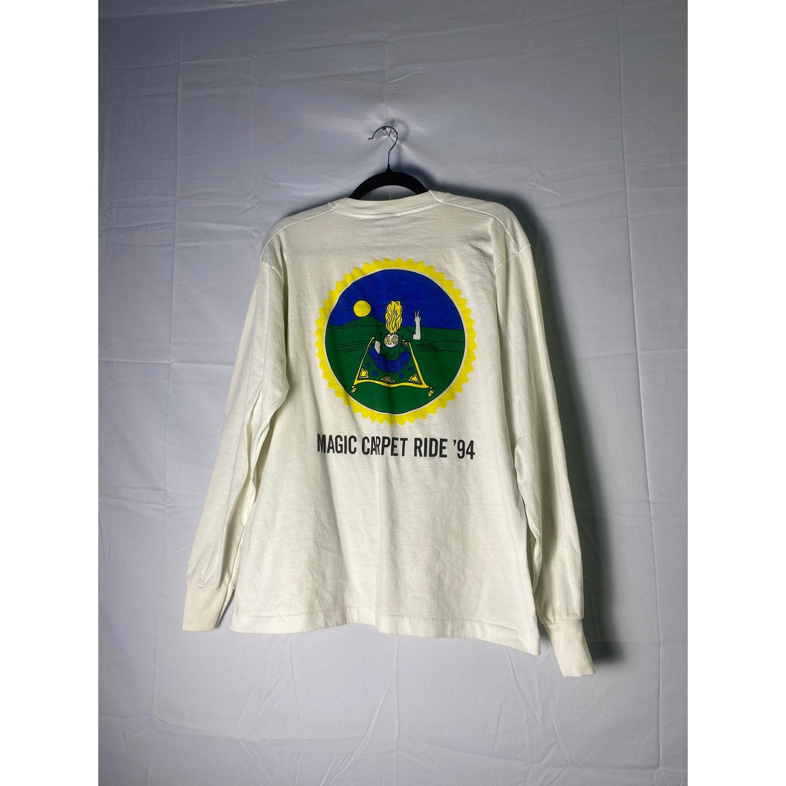 Fruit of the Loom Indiana University Magic Carpet Ride Long Sleeve Shirt Large