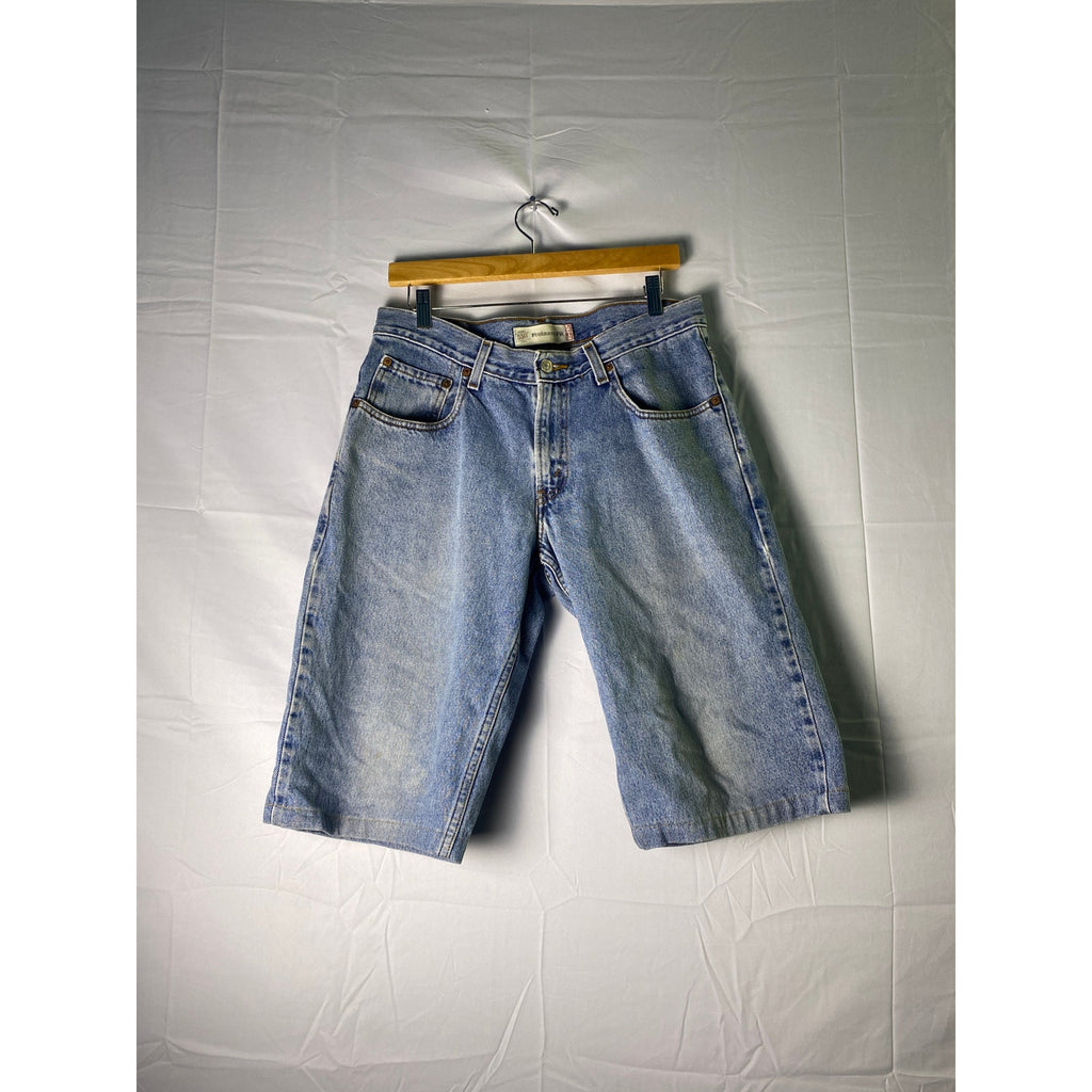 Levi's 550 Relaxed Fit Blue Denim Bermuda Shorts Boy's Size 14 Husky