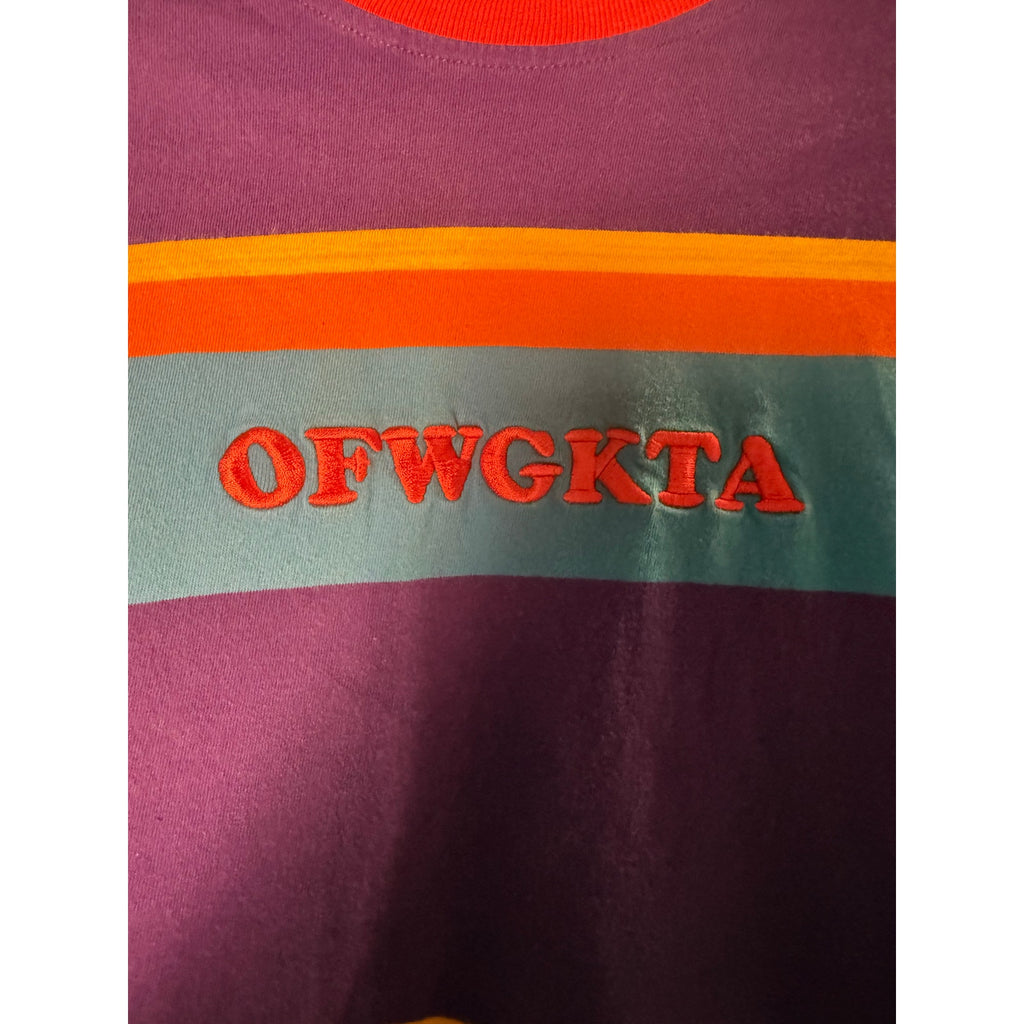 Odd Future OFWGKTA Multicolor Striped Long Sleeve Knit Shirt Men's Size Medium&nbsp;