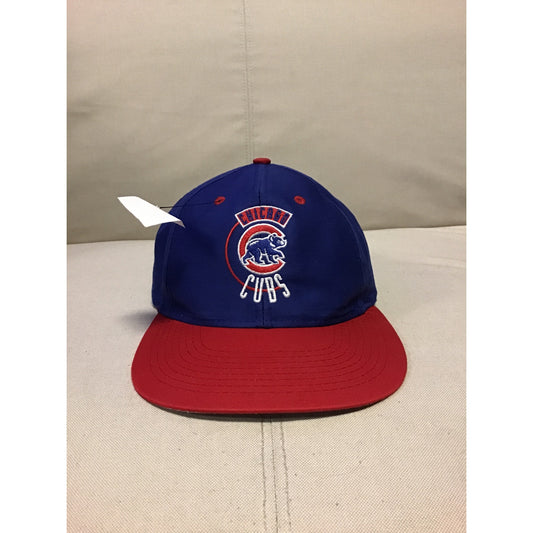 Chicago Cubs Embroidered MLB Baseball Cap Big Logo Snapback Hat Blue Red