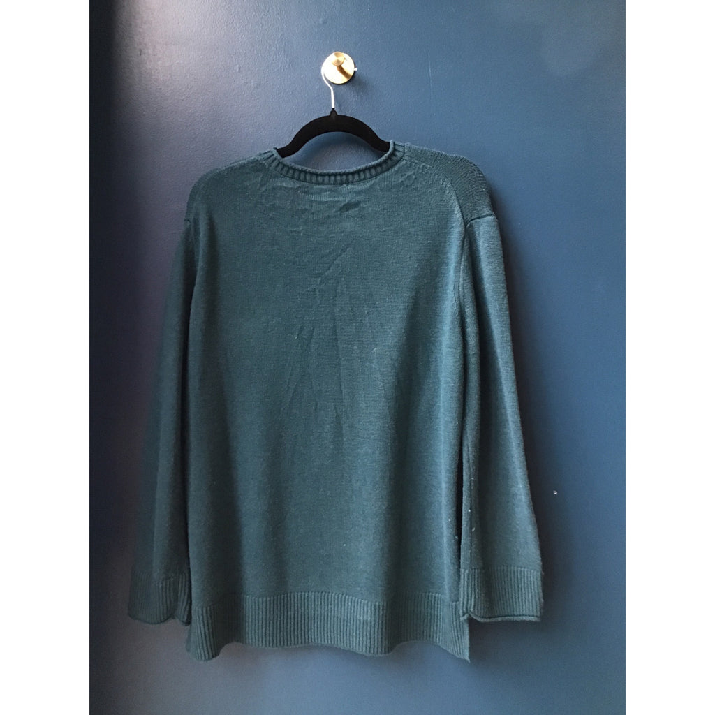 Ella Moss Round Neck Green Jade Pullover Sweatshirt Men's Size Small