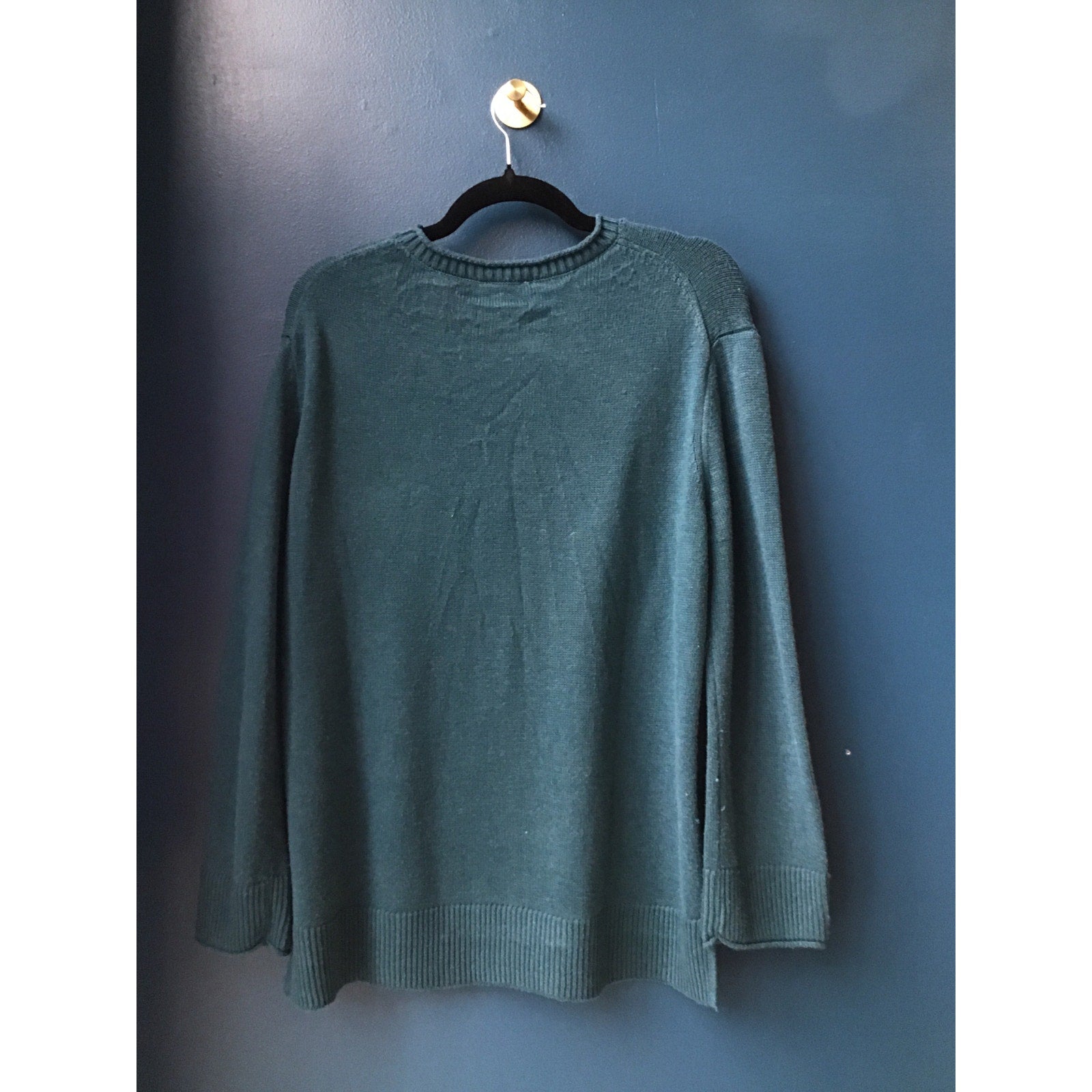 Ella Moss Round Neck Green Jade Pullover Sweatshirt Men's Size Small