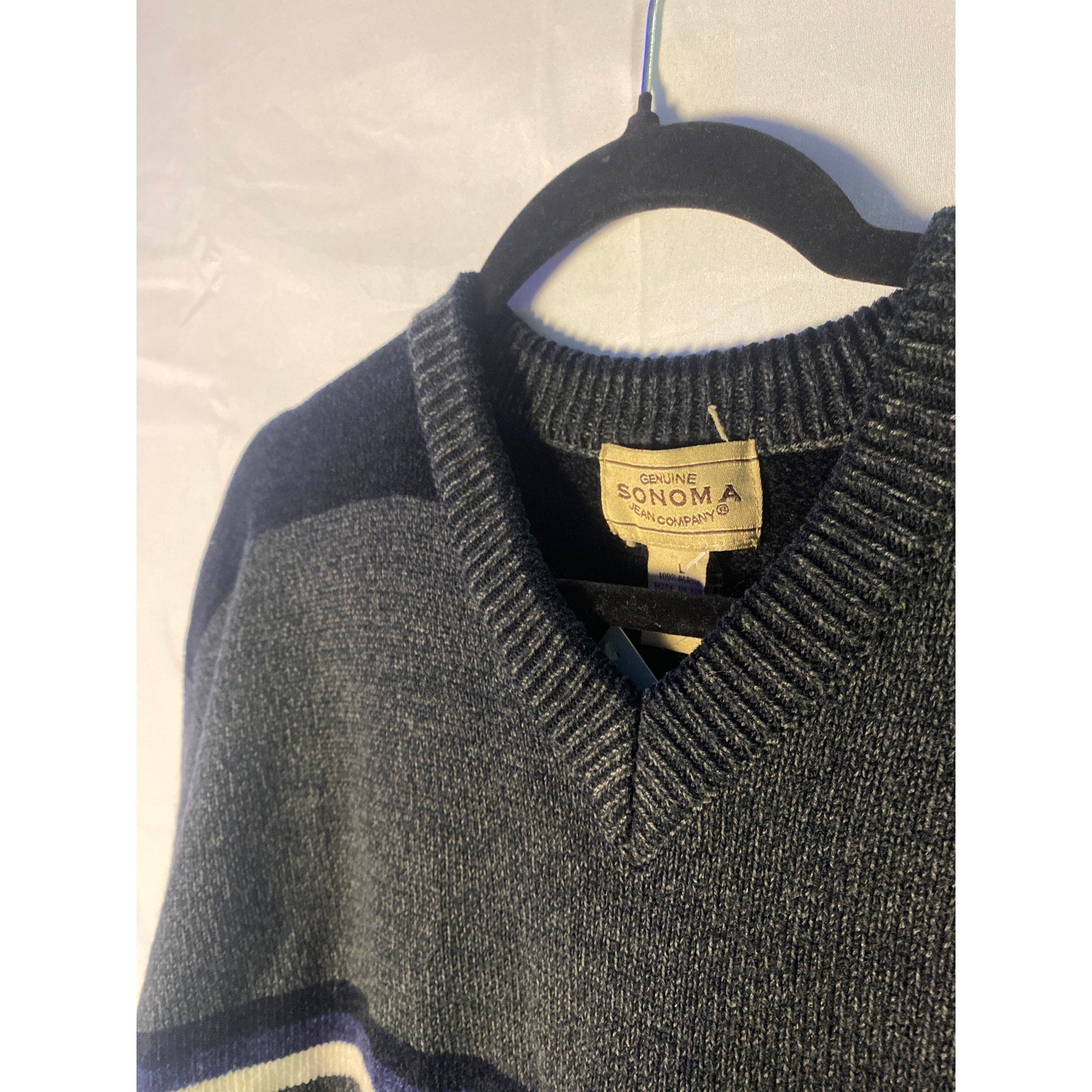 Sonoma Grey and Black sweater