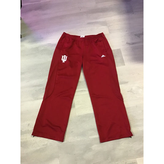 Adidas Indiana University IU Hoosiers Logo Red Sweatpants Women's Size Large