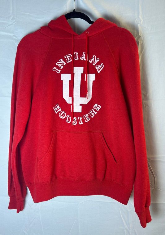 Bassett Walker IU INDIANA HOOSIERS Red Pullover Hoodie Jacket Men's Size XL