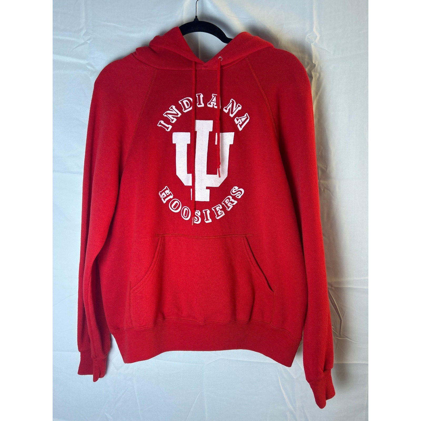 Bassett Walker IU INDIANA HOOSIERS Red Pullover Hoodie Jacket Men's Size XL