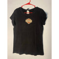 Harley Davidson Fort Worth, TX Simple w/ Sparkle Black Shirt Women's Size XL