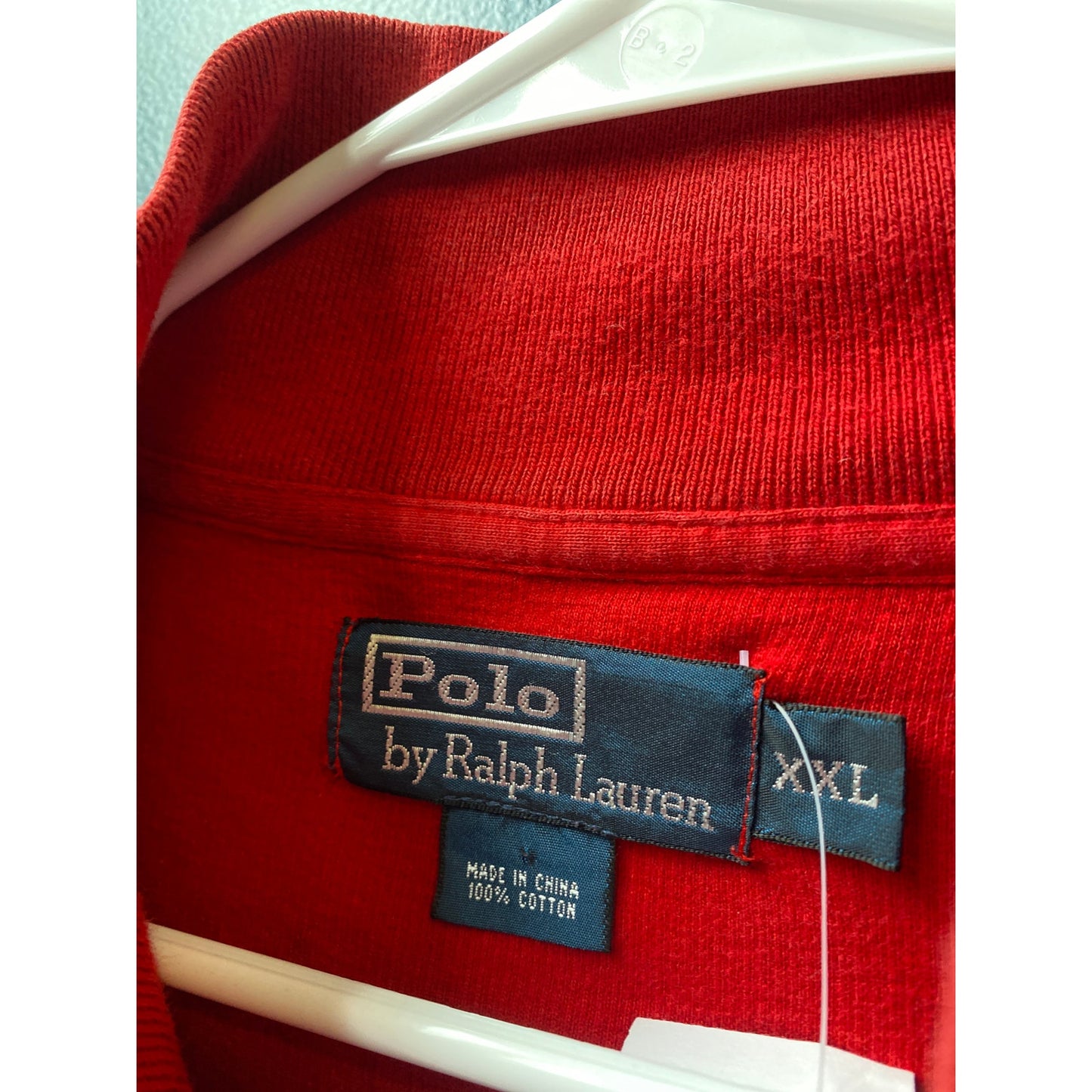 Polo Ralph Lauren Red Black Striped Track Full Zip Sweatshirt Men's Size XXL