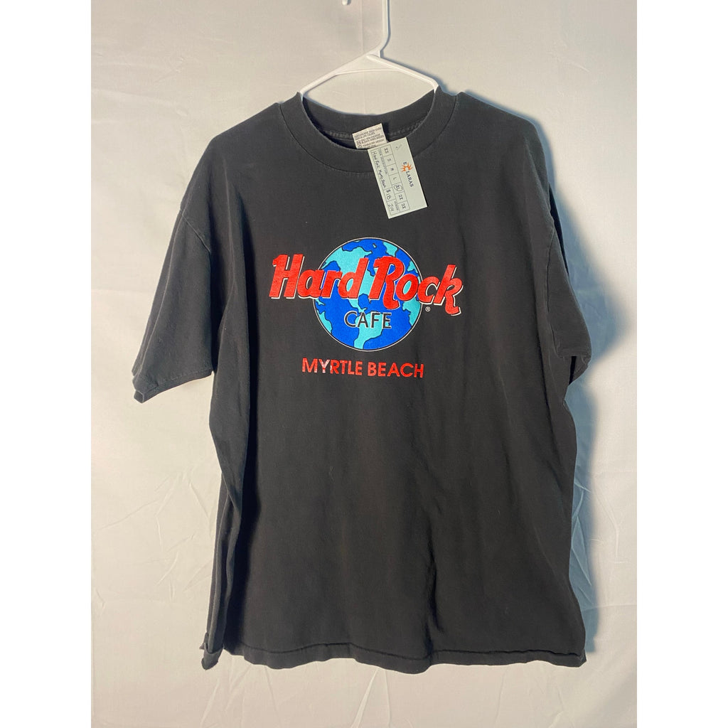 Hard Rock Cafe Myrtle Beach Graphic Print Crewneck Black T-shirt Men's Size XL