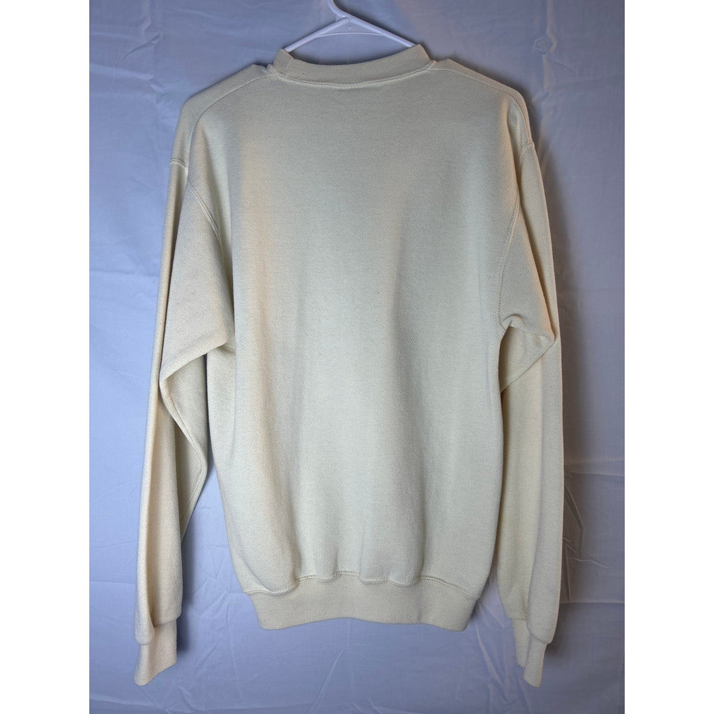 SANTEE by PLUMA Indiana University Light Yellow Crew Neck Pullover Sweatshirt M