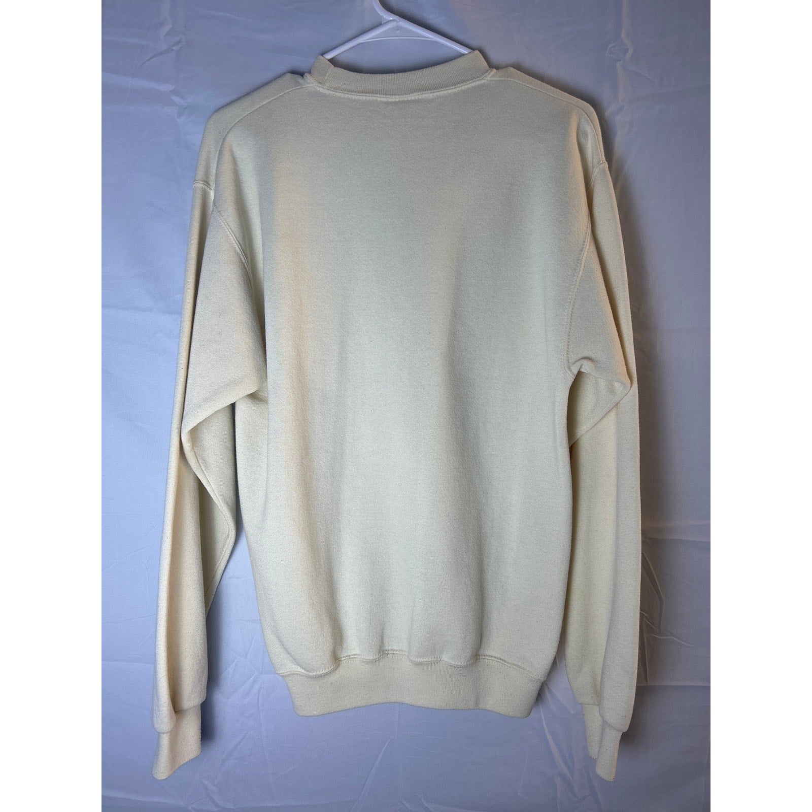 SANTEE by PLUMA Indiana University Light Yellow Crew Neck Pullover Sweatshirt M