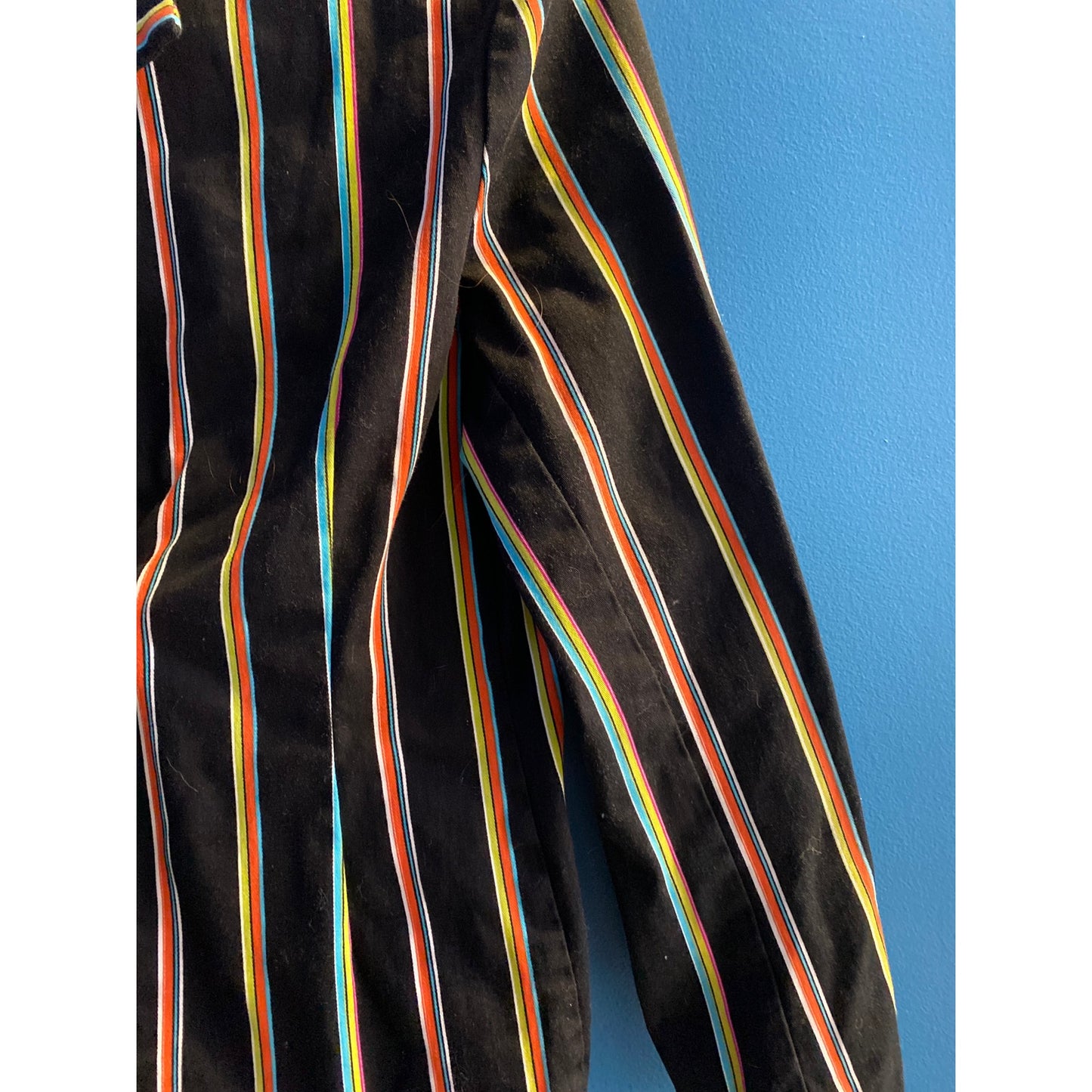 70's Vintage Touché Striped One Button Blazer Jacket Women's Size Medium