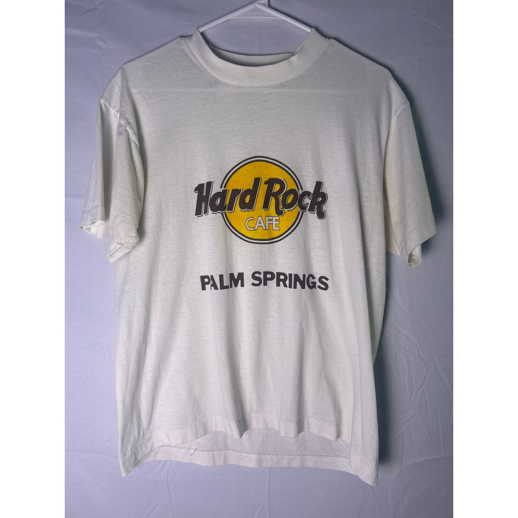 Screen Stars Best Hard Rock CAFE Palm Springs White T-shirt Women's Size Large