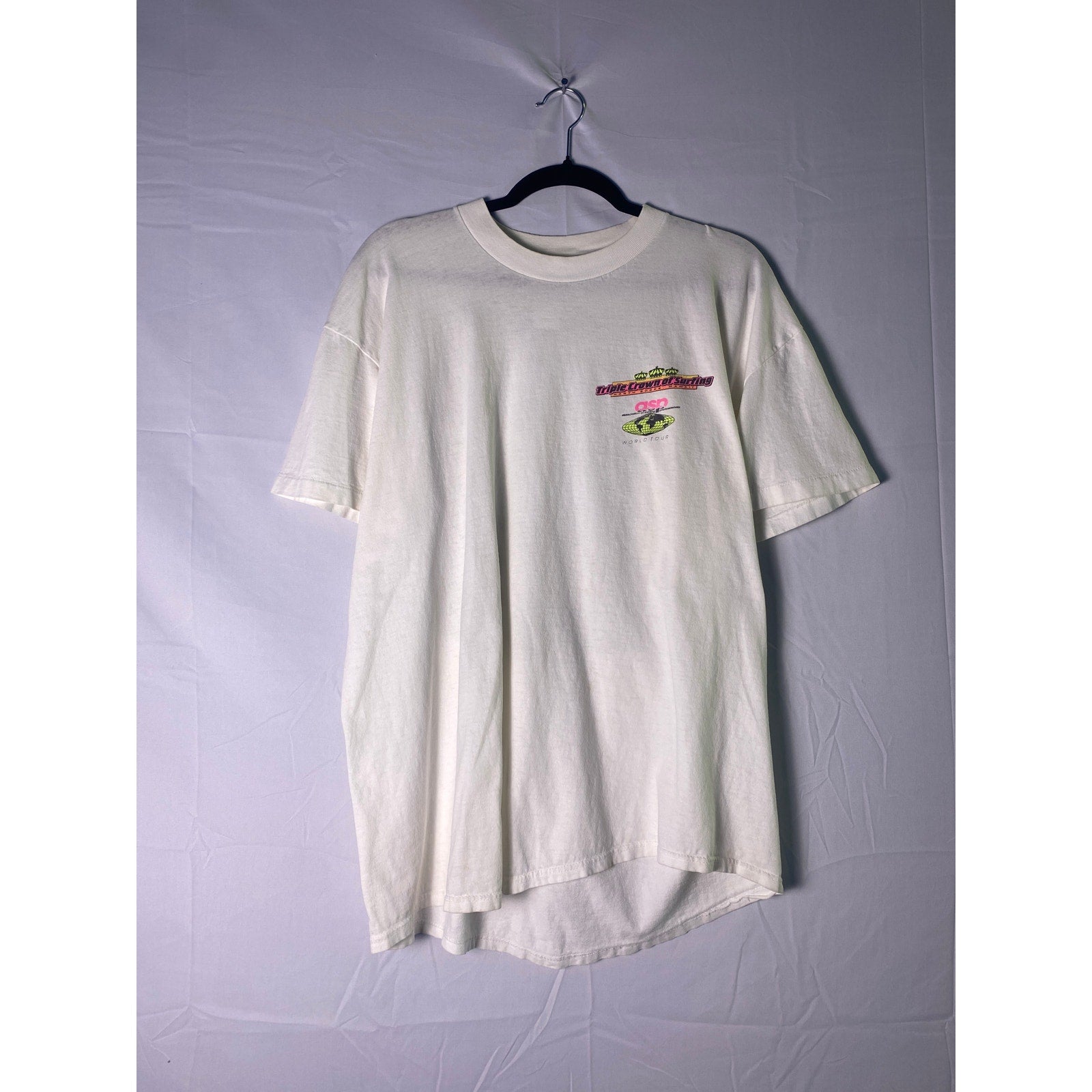 Stedman Triple Crown of Missing Billabong Tee White Shirt Men's Size XL