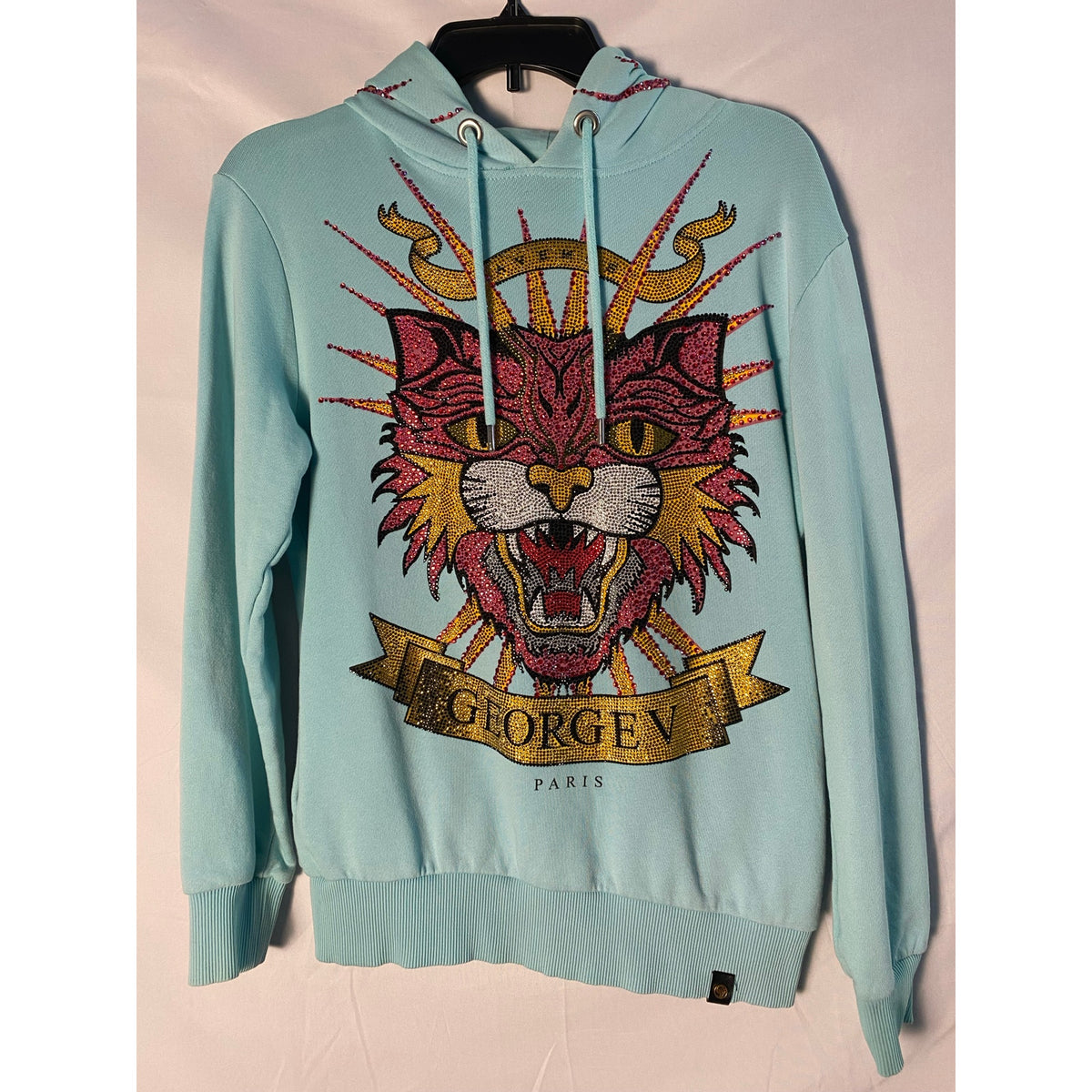 Avenue George Sparkle Aqua Hoodie
