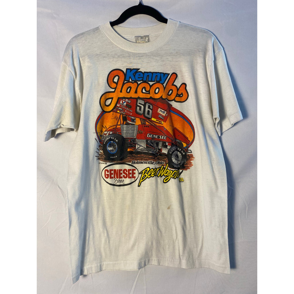 Skinners Kenny Jacobs Beer Wagon Gohr Racing White Graphic T-shirt Men's Size XL