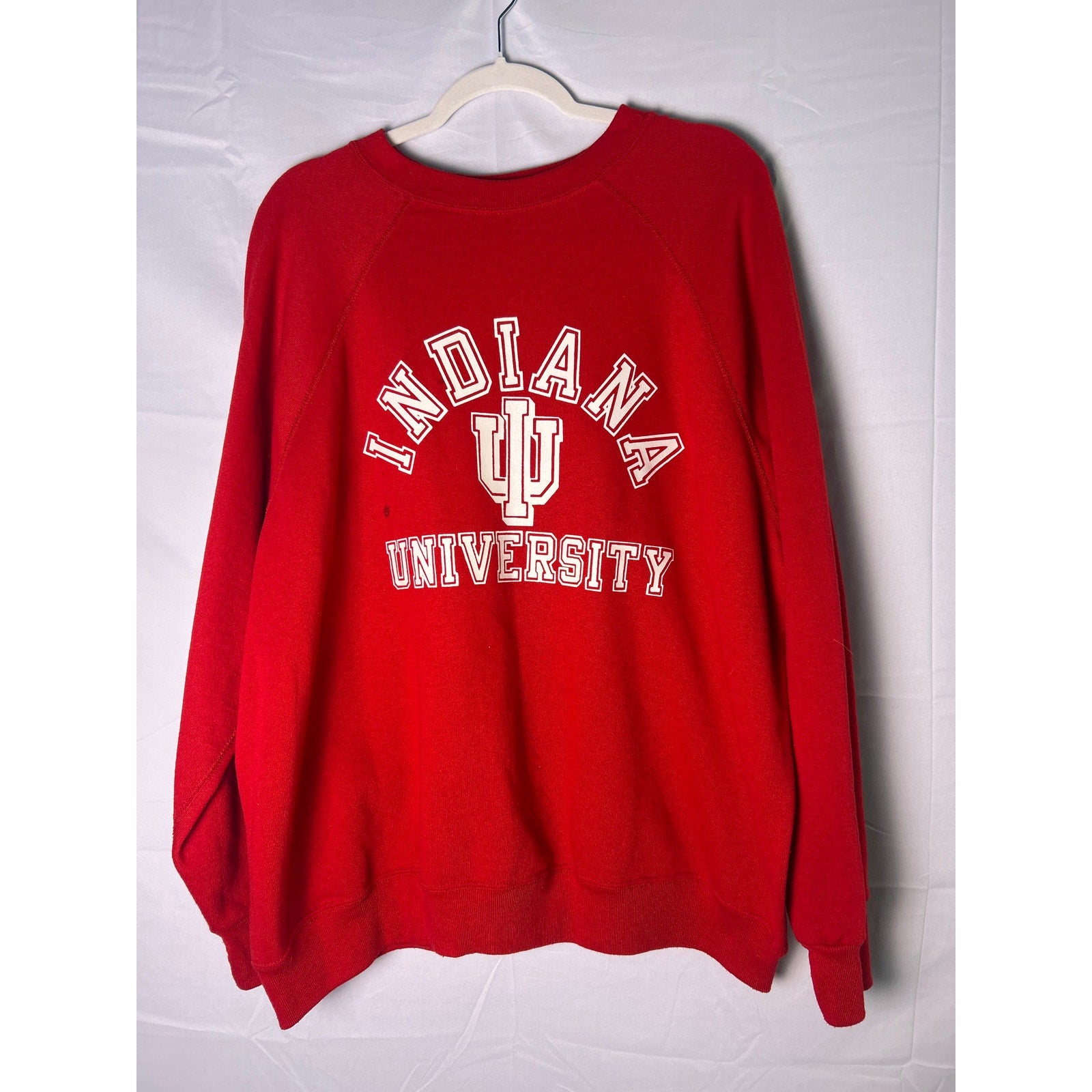 Tultex IU Indiana University Red Crewneck Pullover Sweatshirt Women's Plus 3X