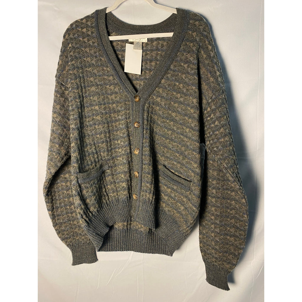 Vintage Tricots St Raphael Wool Gray Cardigan
